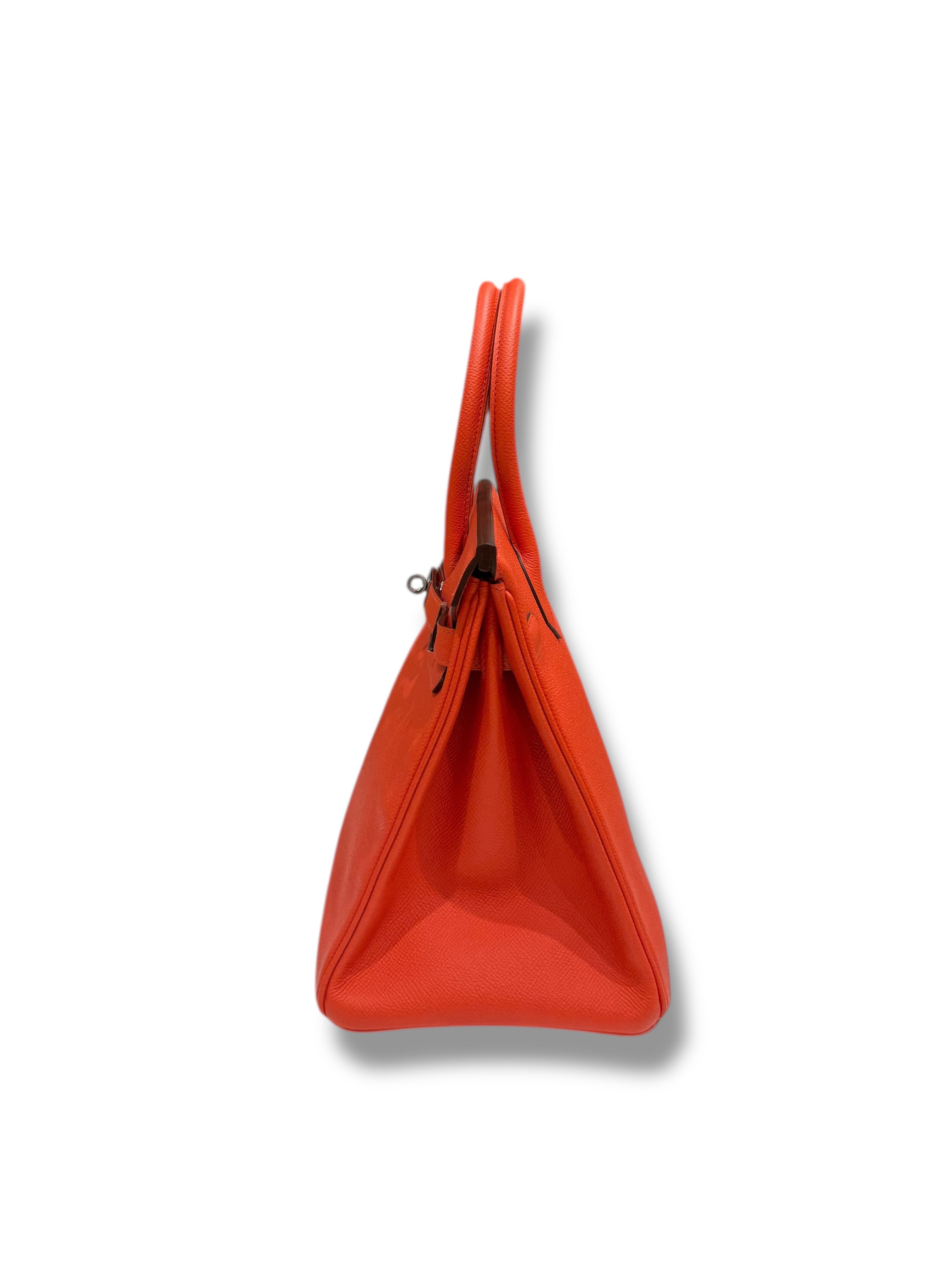 Hermès - Sac Birkin 30 Orange Poppy Epsom