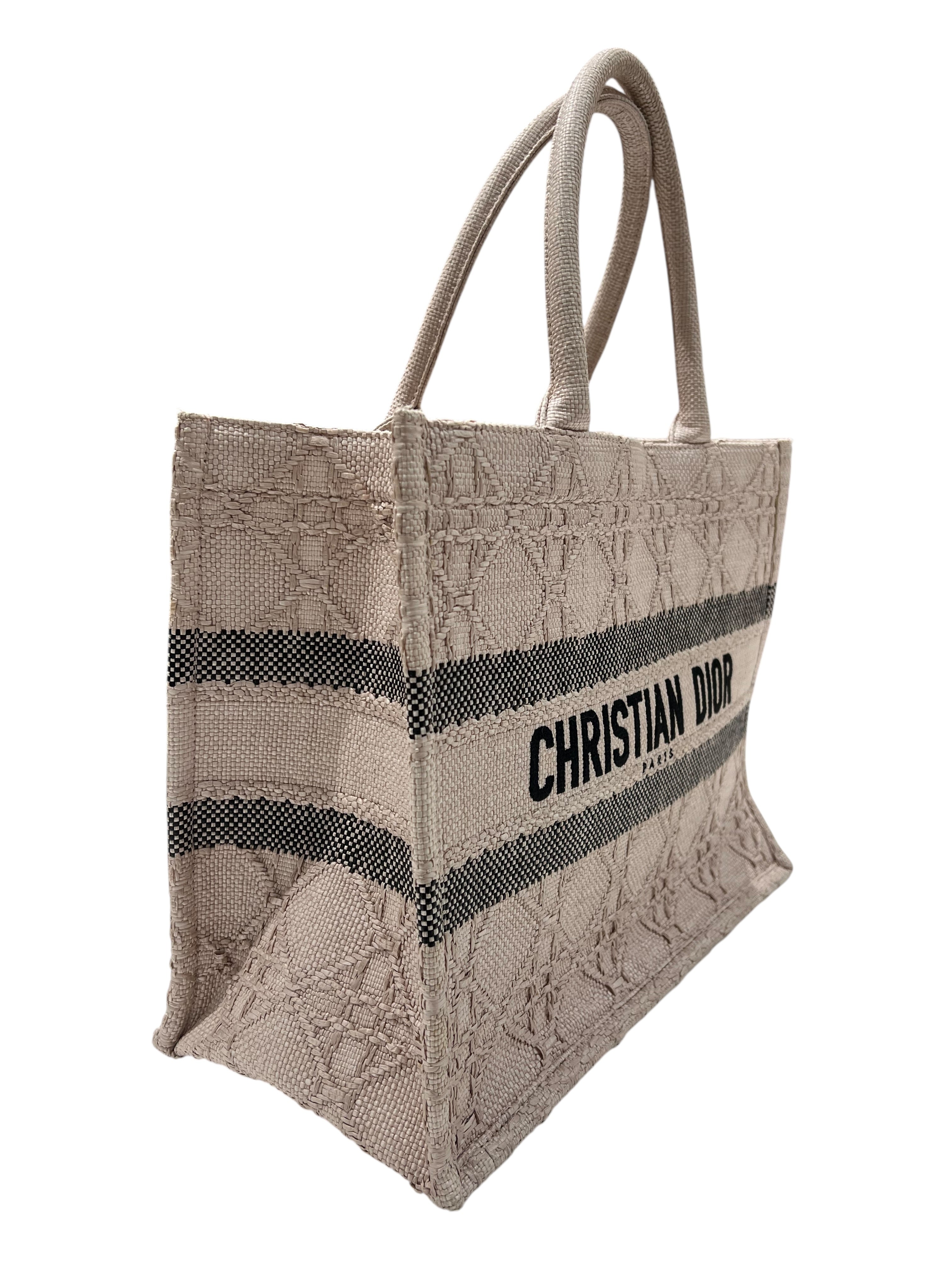 Dior - tote bag toile light rose