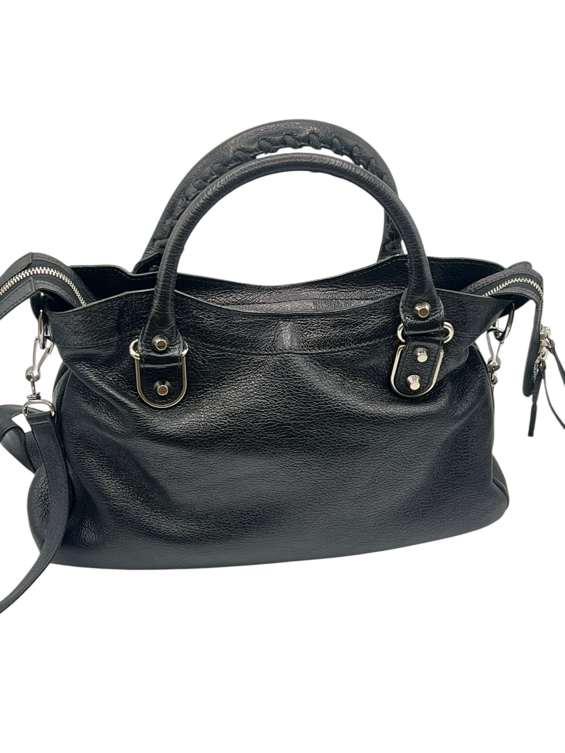 BALENCIAGA - sac city cuir noir