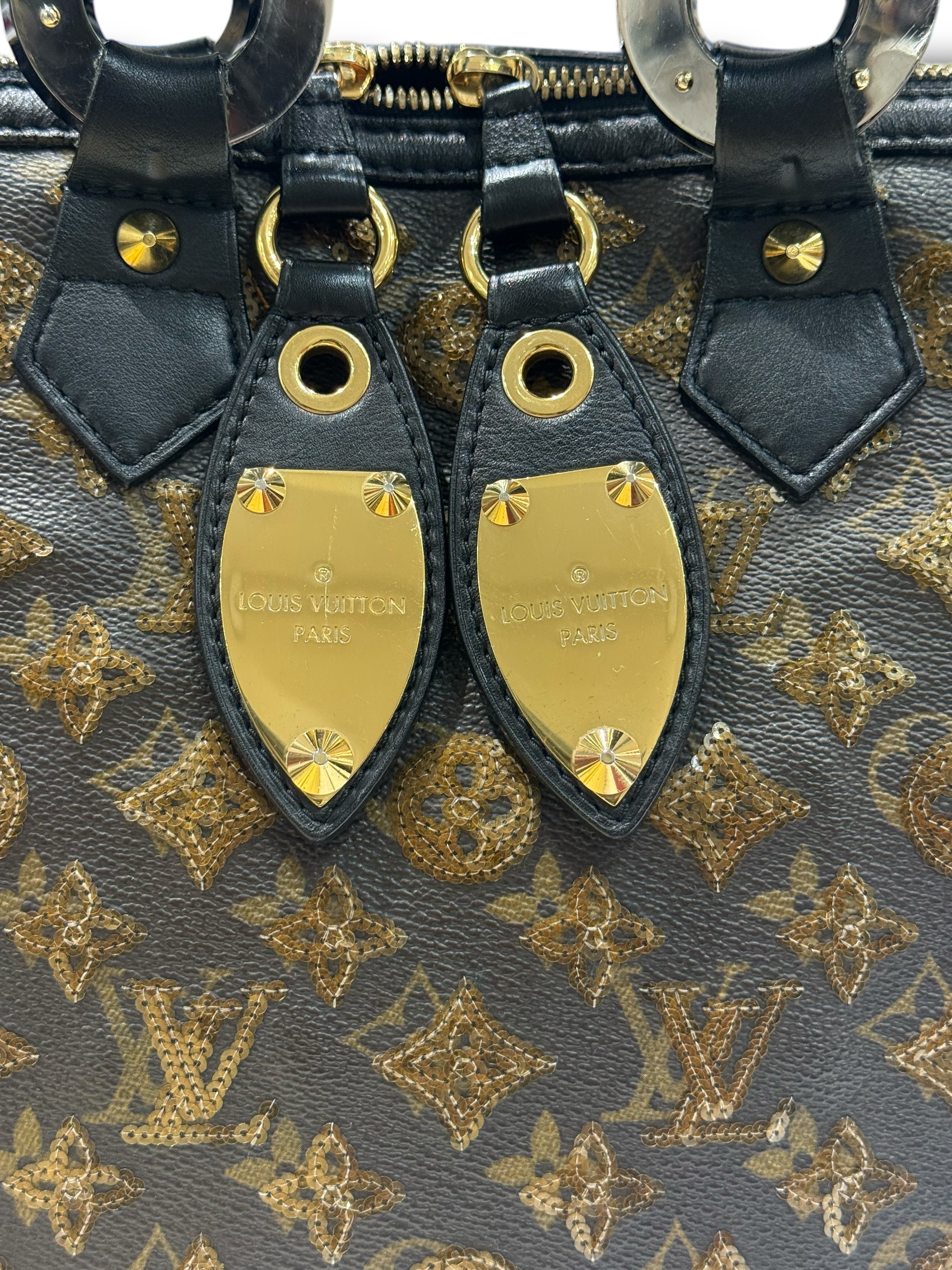 Louis Vuitton - Sac Alma MM monogramme paillettes