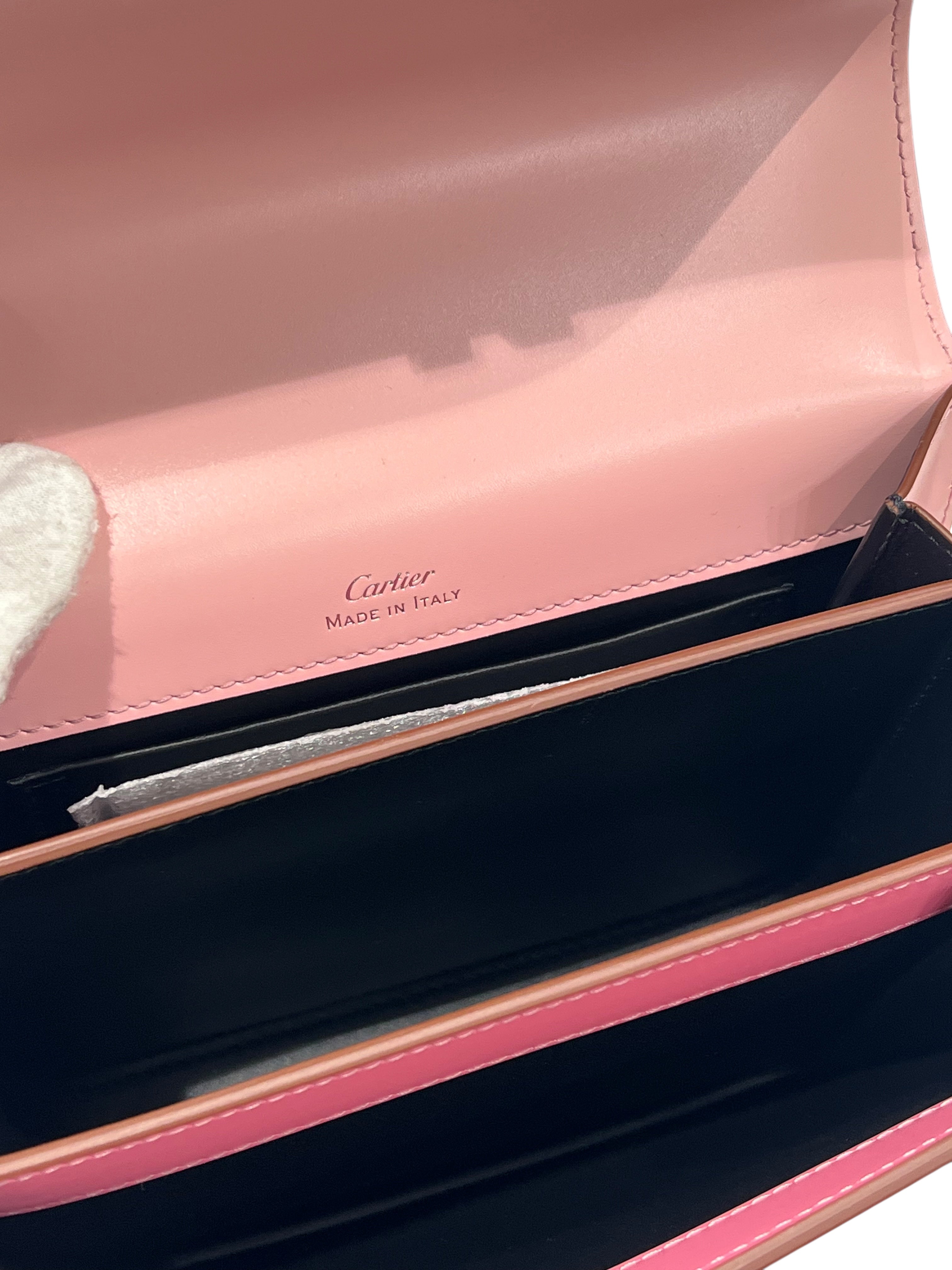 Cartier - sac double C cuir rose