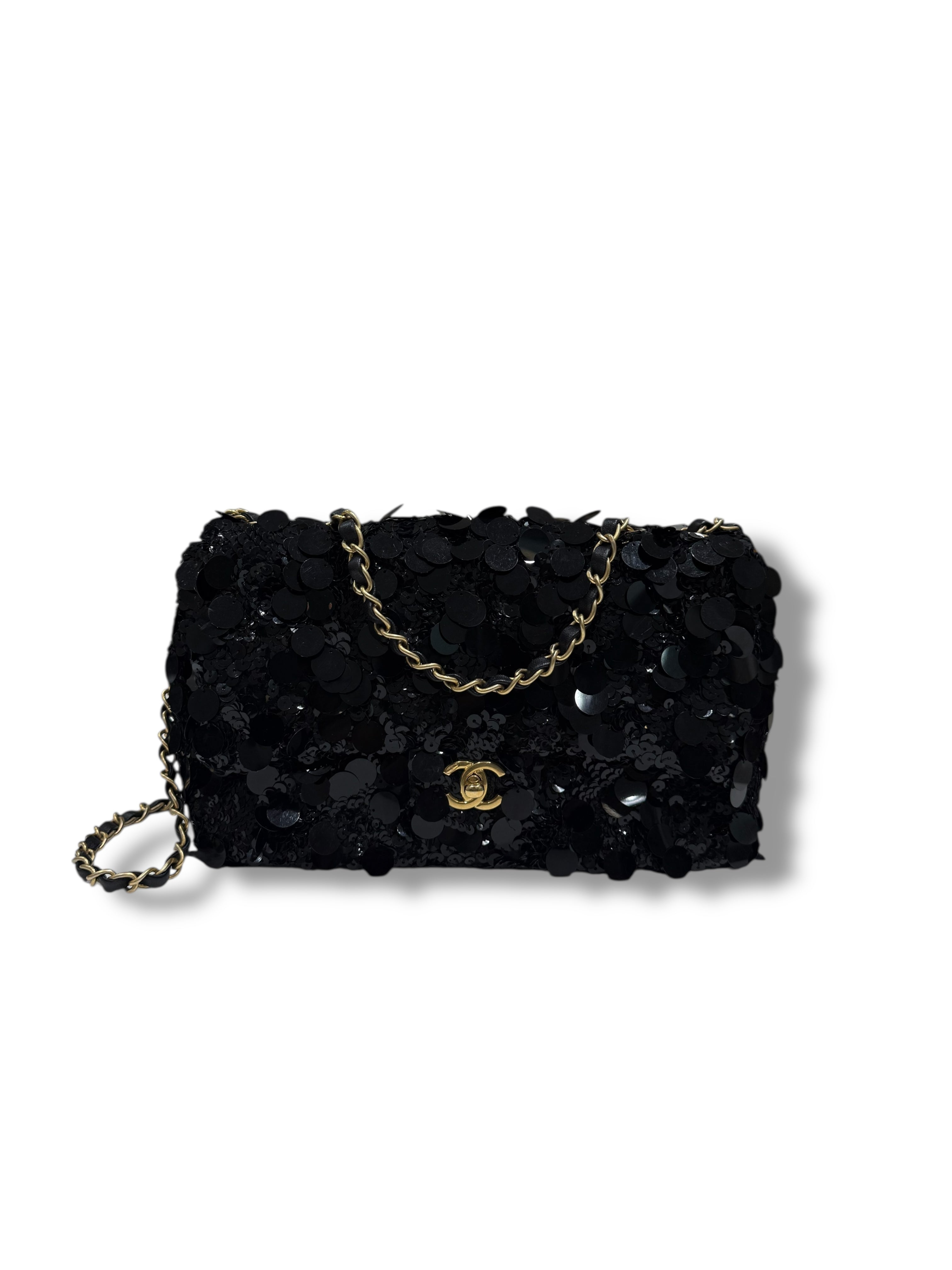 Chanel - Sac Classique Timeless 25 Sequins noirs