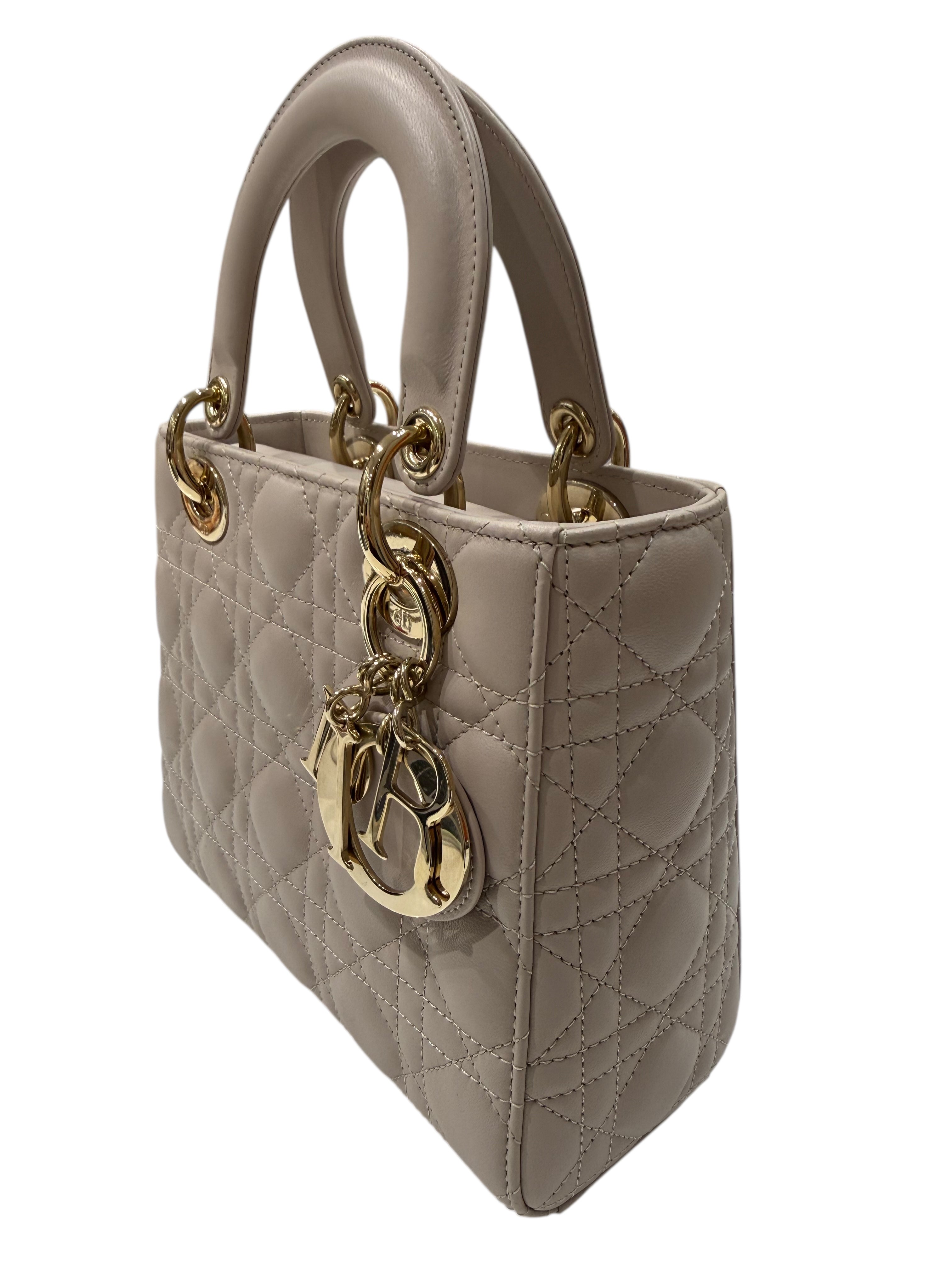 Christian Dior - Sac Lady Dior Small MY ABC beige