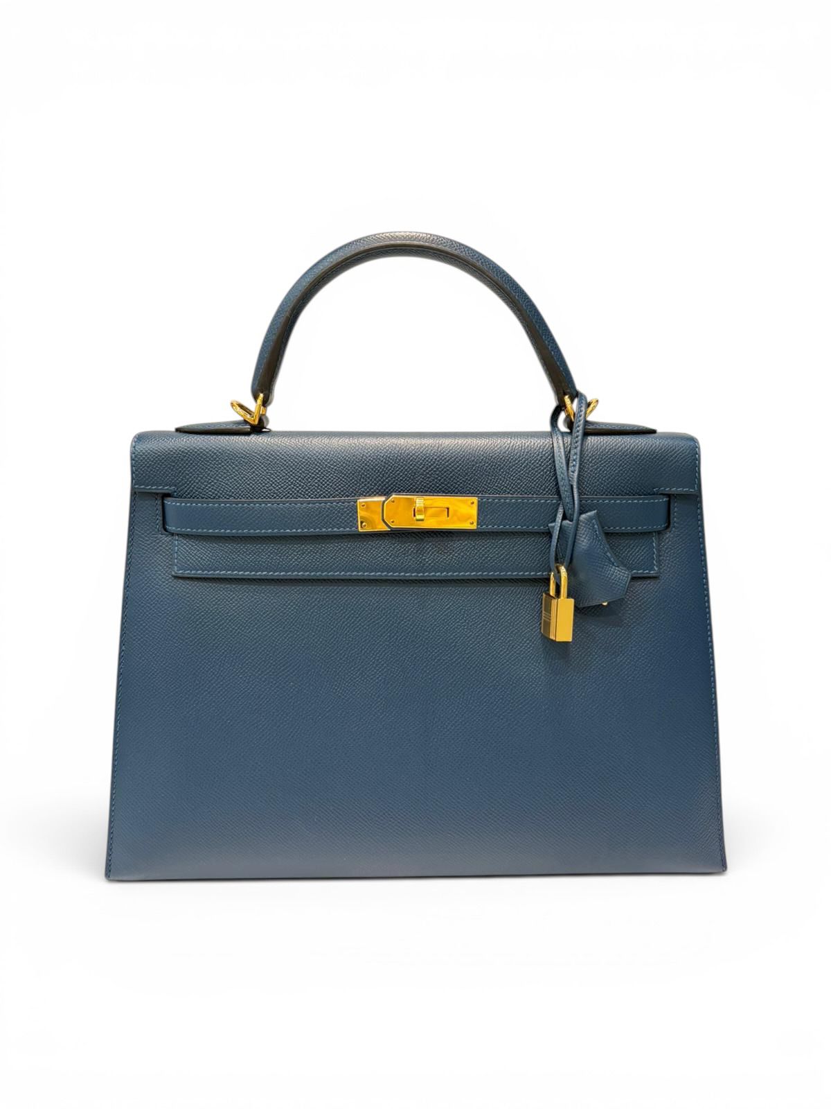 Hermès - Kelly 32 Bleu de Prusse Epsom