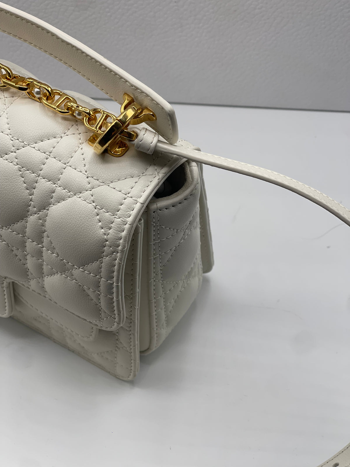 Dior - Dior Jolie Small Top Handle Bag Latte