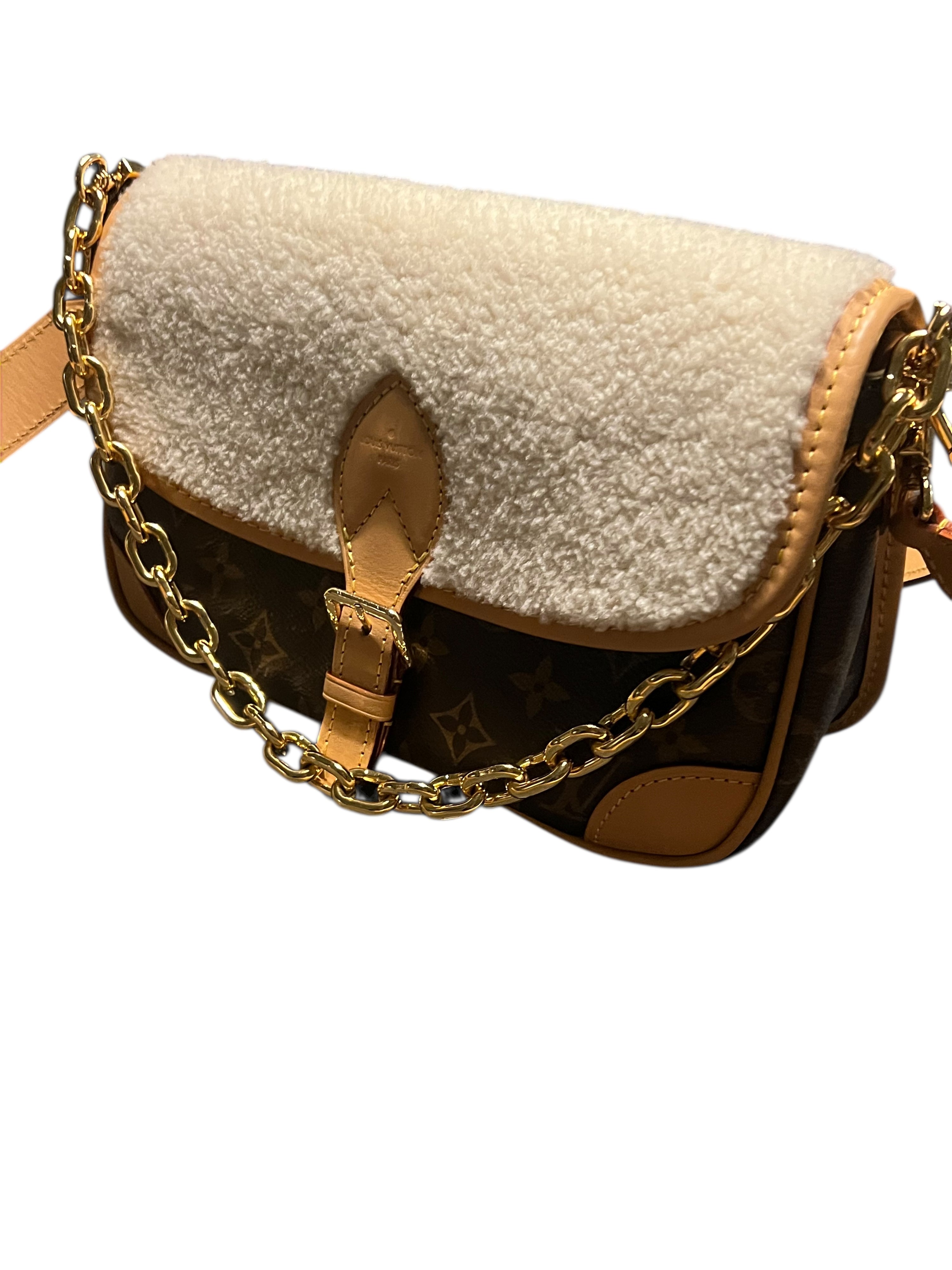 Louis Vuitton - sac Diane peau lainée