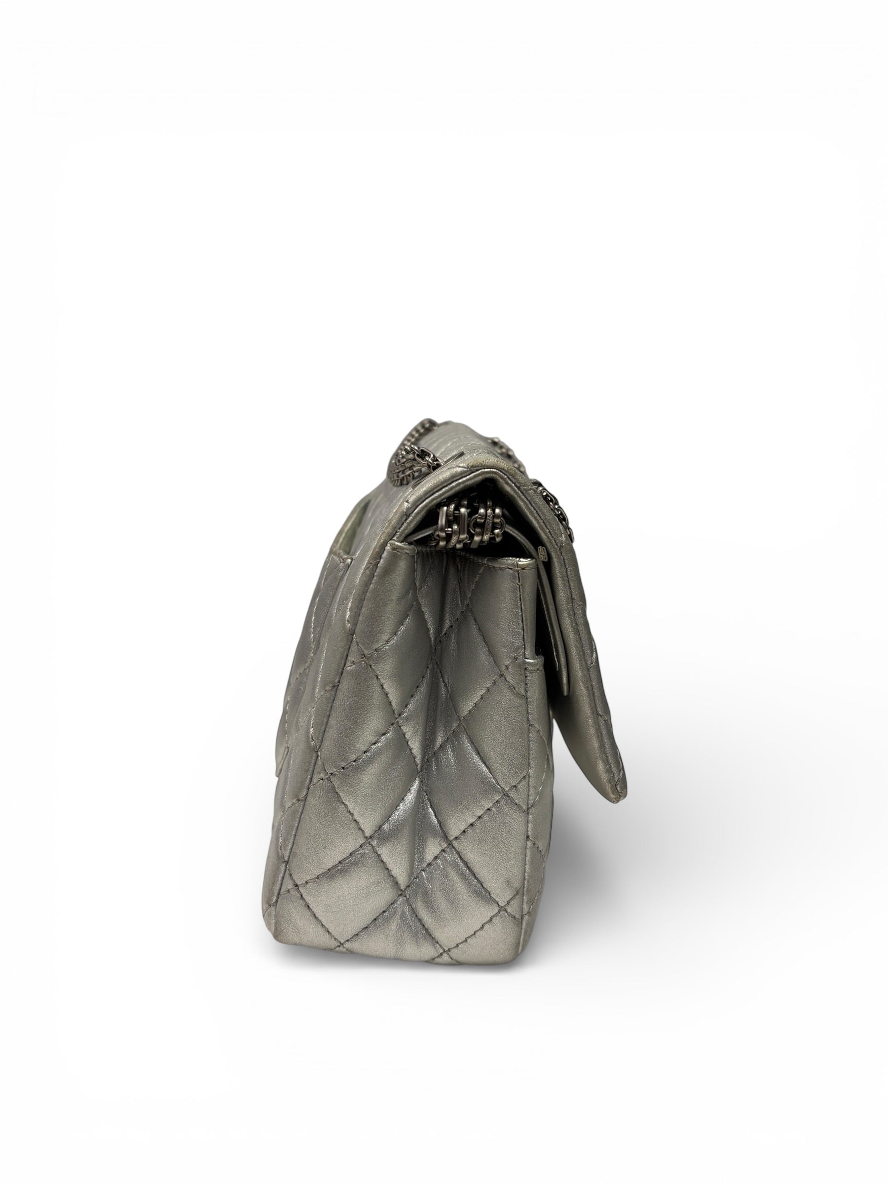 Chanel - Sac 2.55 Argenté | Les Folies d’Eugénie