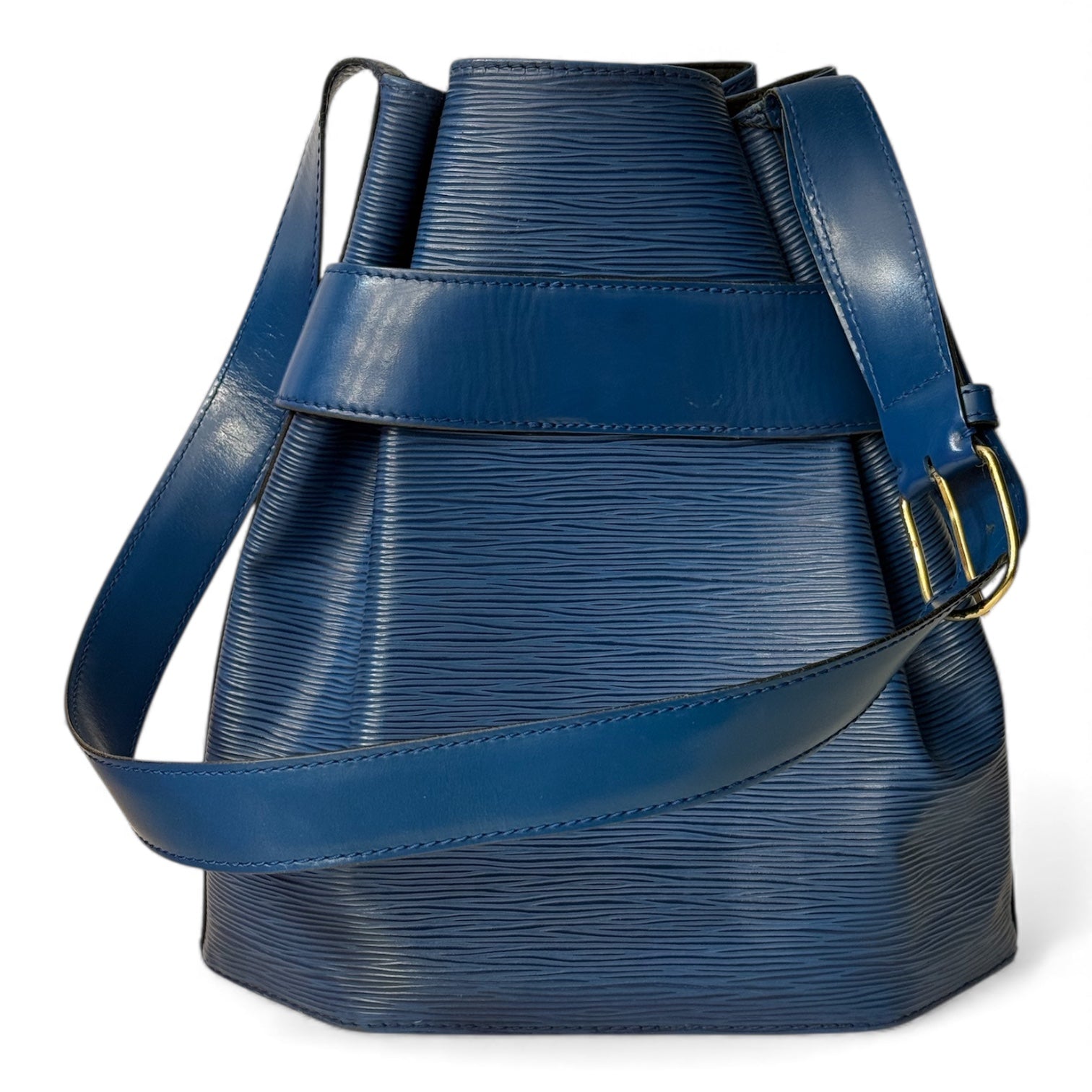 Louis Vuitton - Sac d’épaule en cuir épi bleu