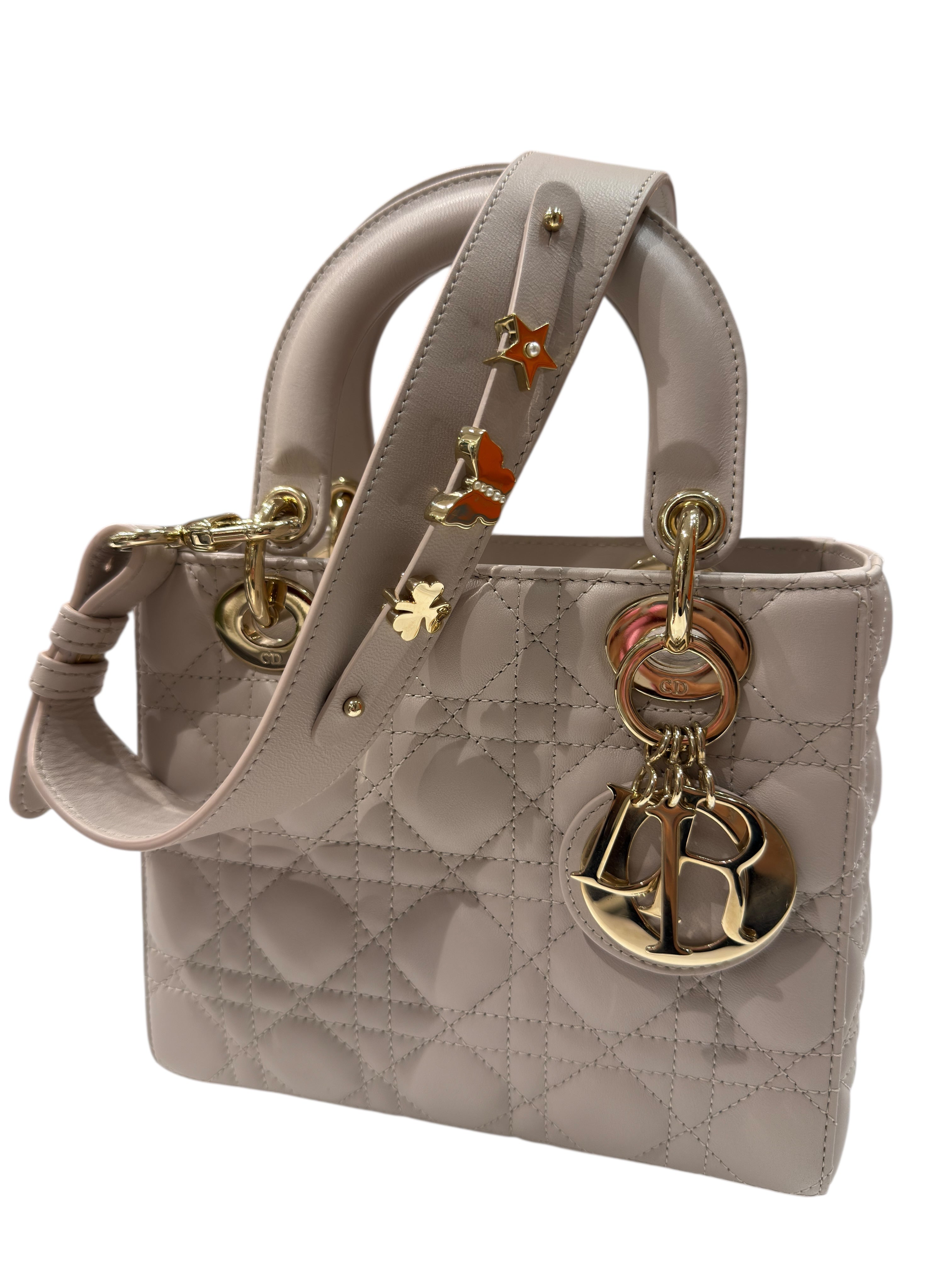Christian Dior - Sac Lady Dior Small MY ABC beige