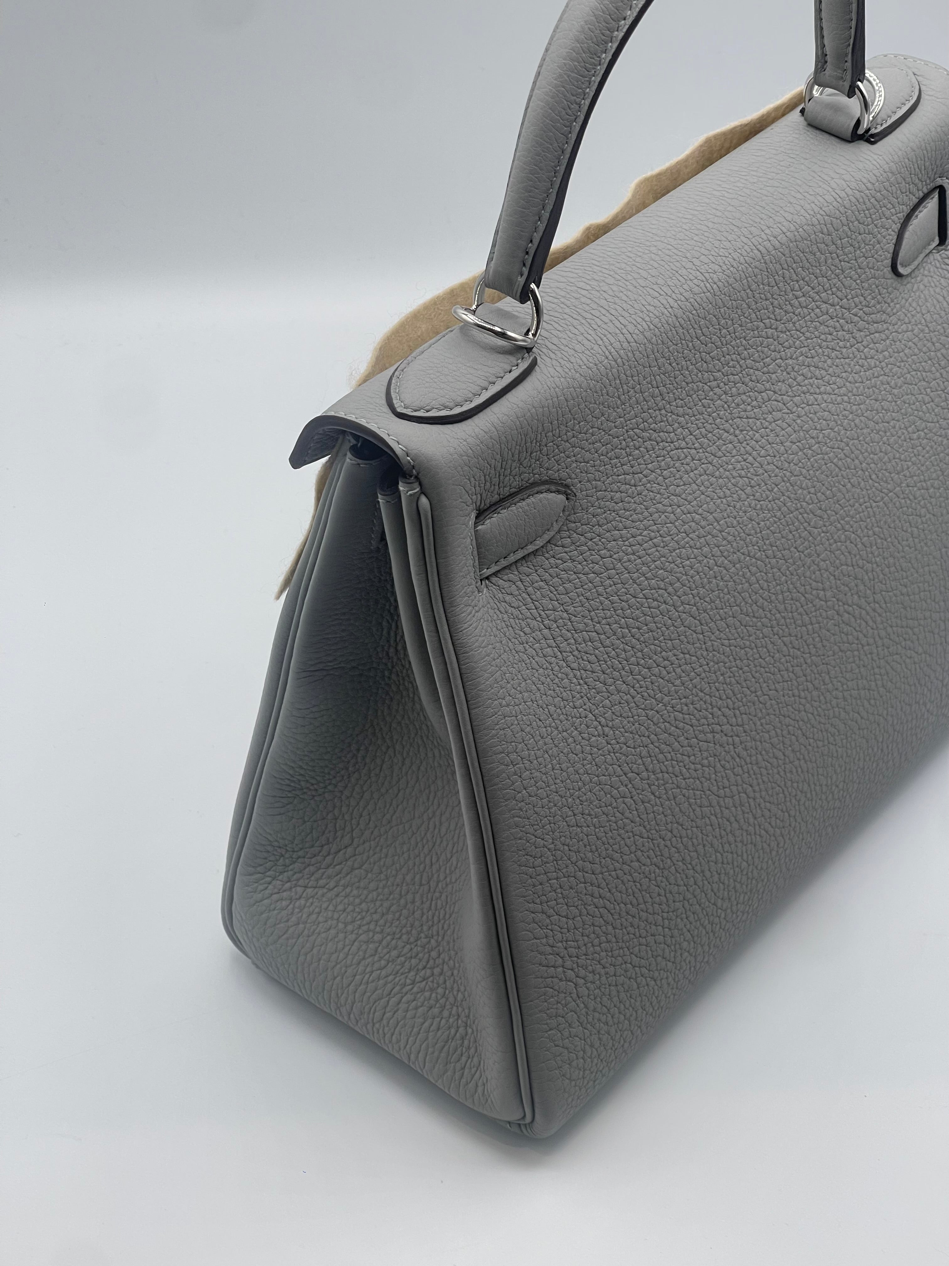 Hermès - Borsa Kelly 28 Grigio Gabbiano