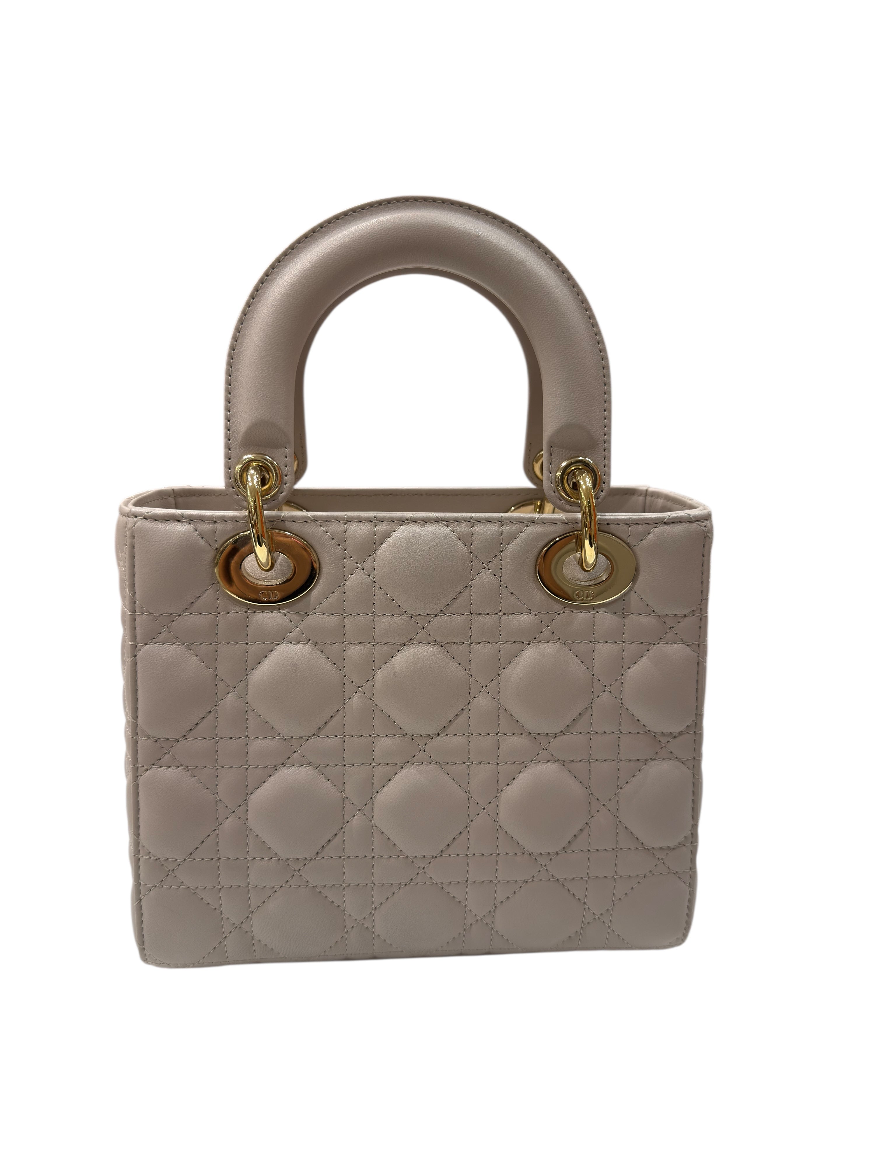 Christian Dior - Sac Lady Dior Small MY ABC beige