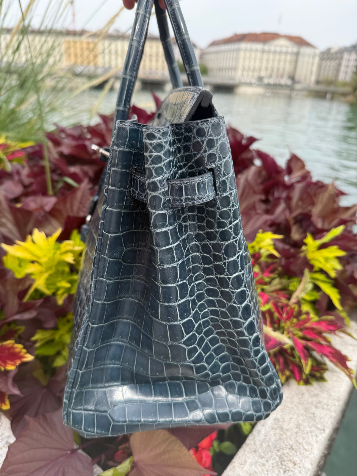 Hermès - Sac Birkin 35 porosus Colvert