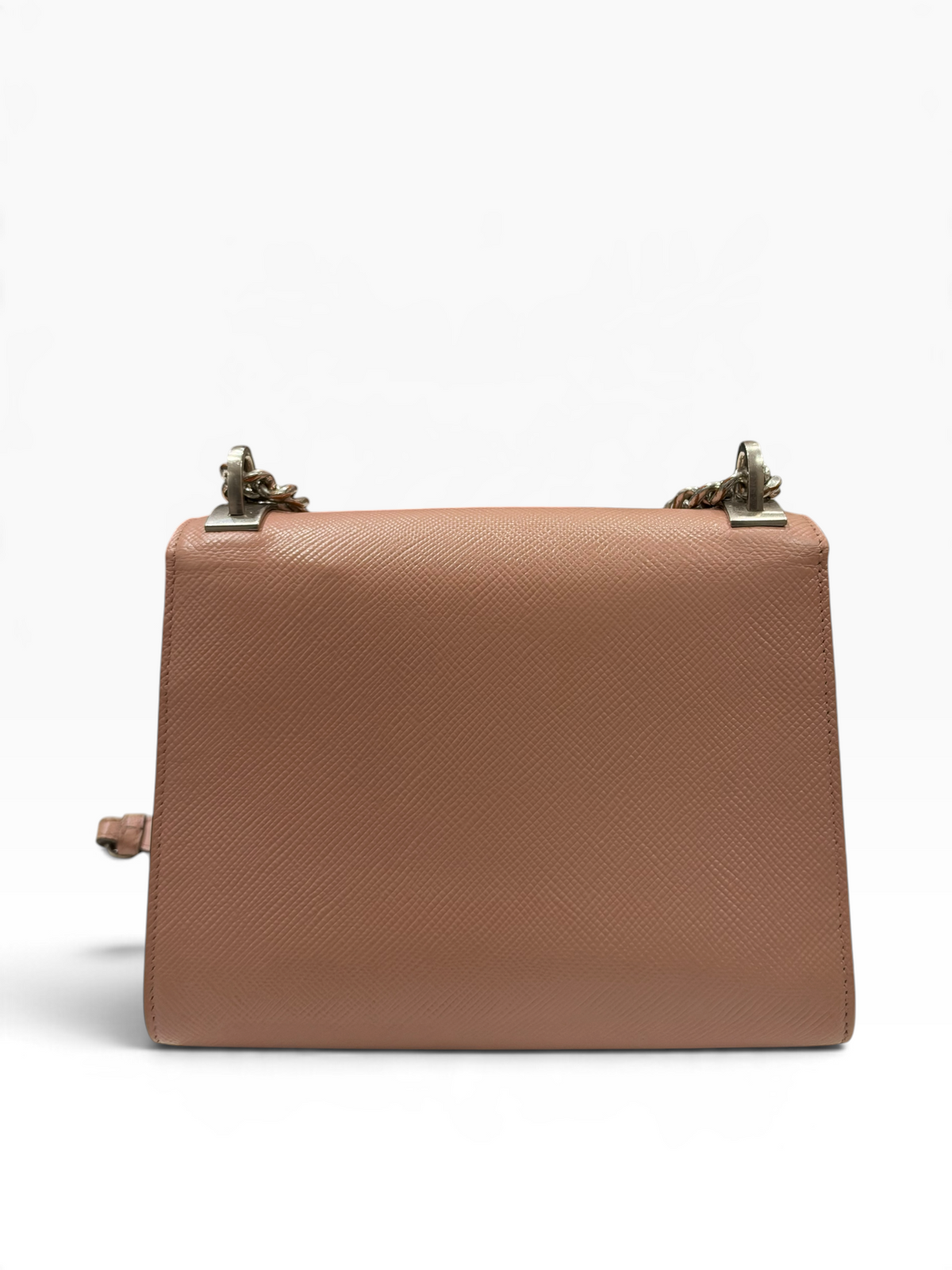 Prada - sac enveloppe Rose nude Safianno