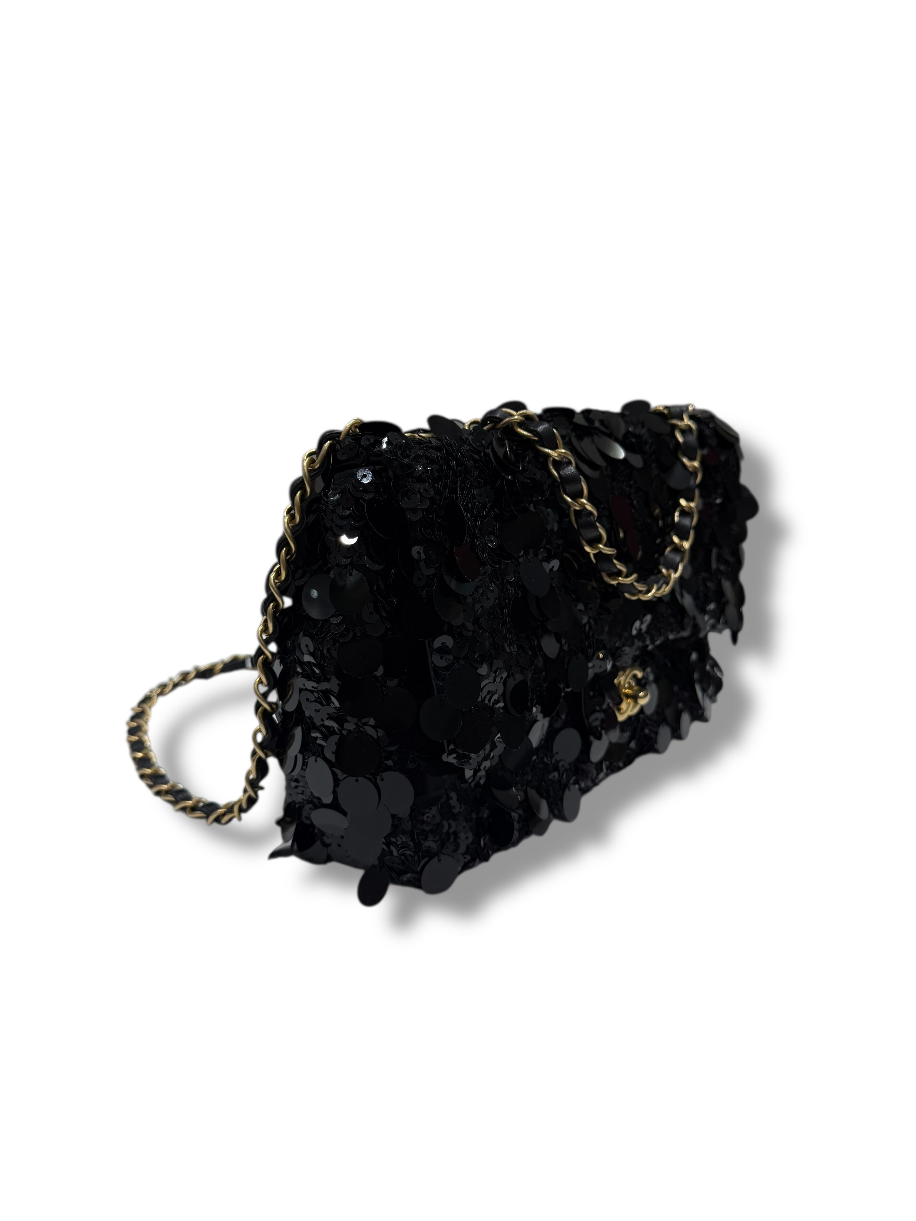 Chanel - Sac Classique Timeless 25 Sequins noirs