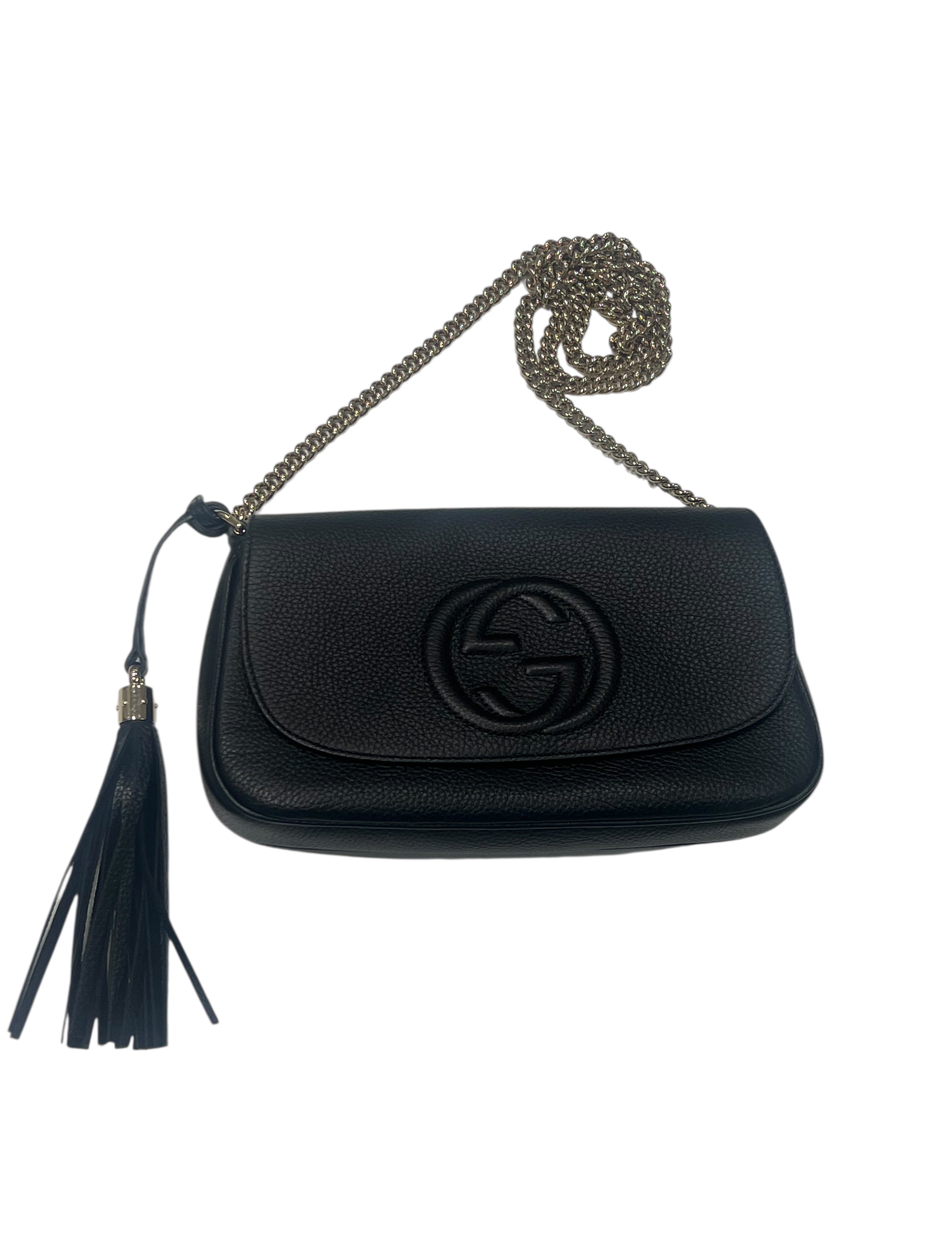 Gucci - sac soho cuir noir