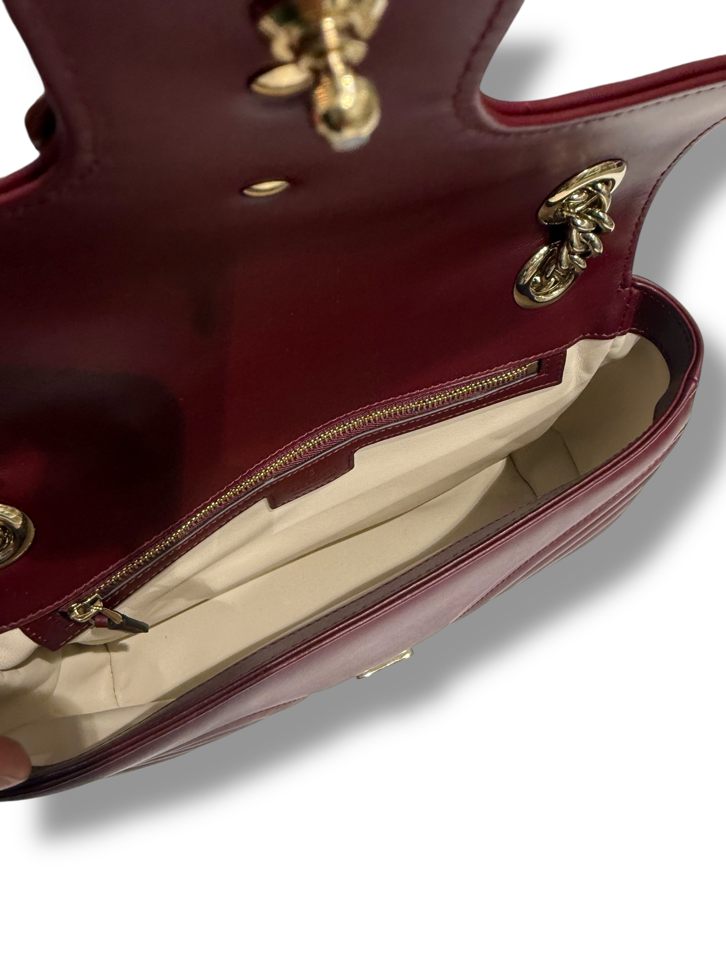 Gucci - Sac GG Marmont MM Bordeaux