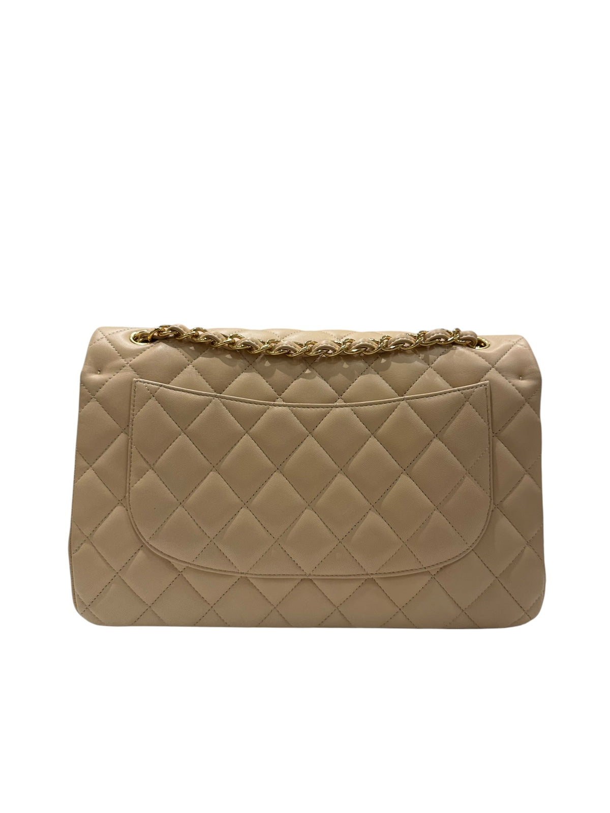 Chanel - Grand Sac Classique 11:12 Jumbo Beige