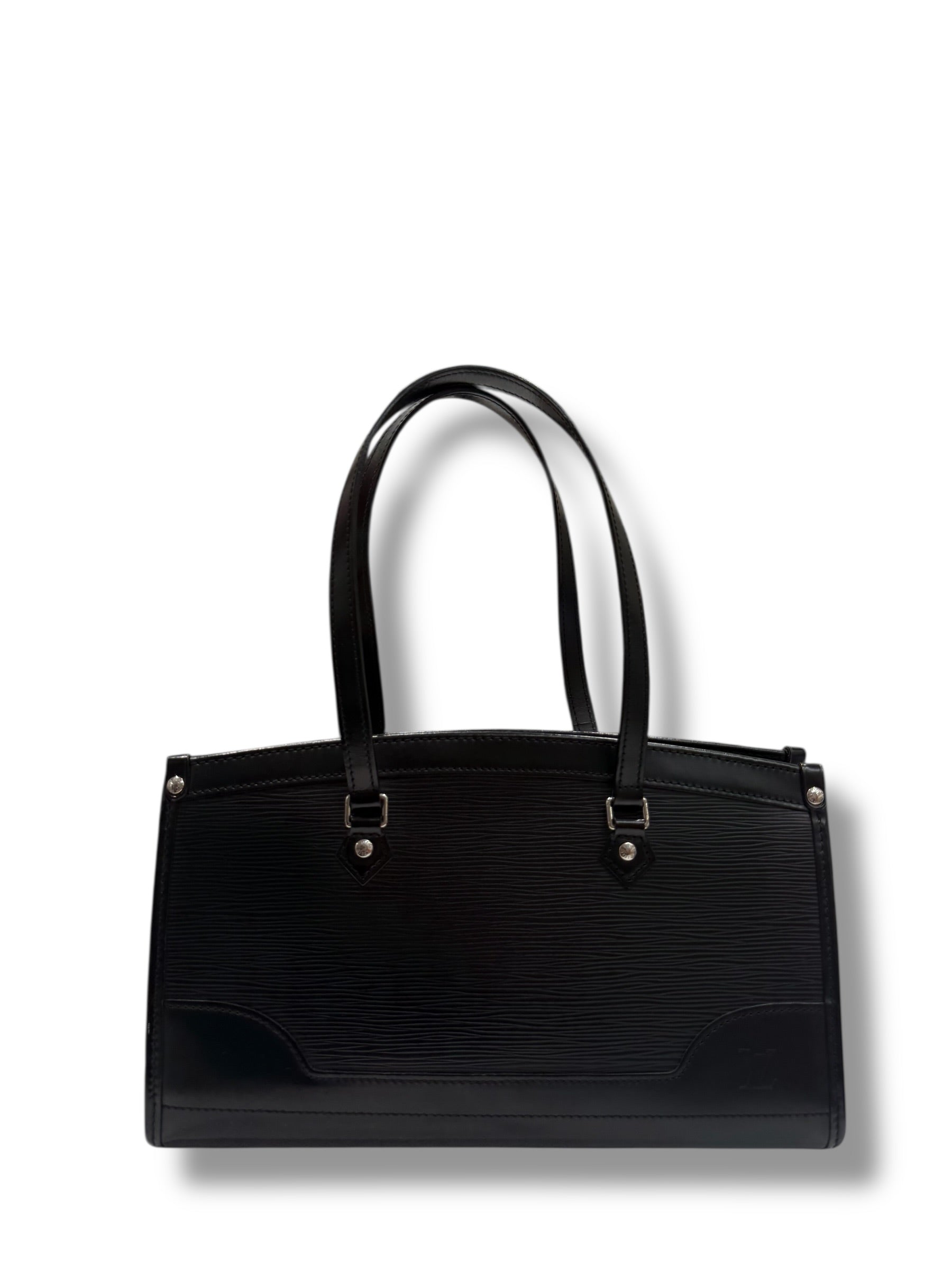 Sac Louis Vuitton Madeleine Cuir épi noir | Les Folies d’Eugénie
