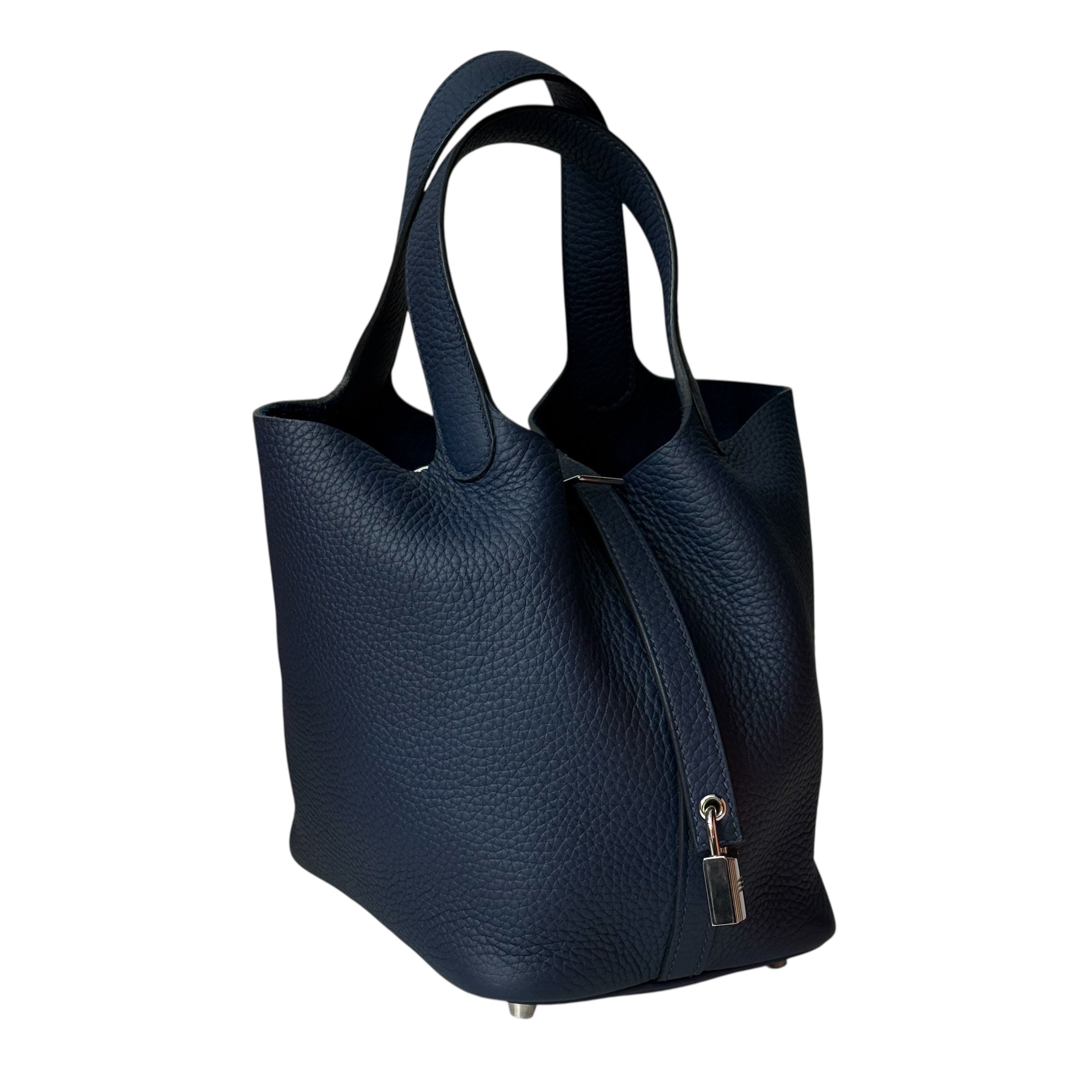 Hermès - Sac Picotin 18 Bleu de Prusse