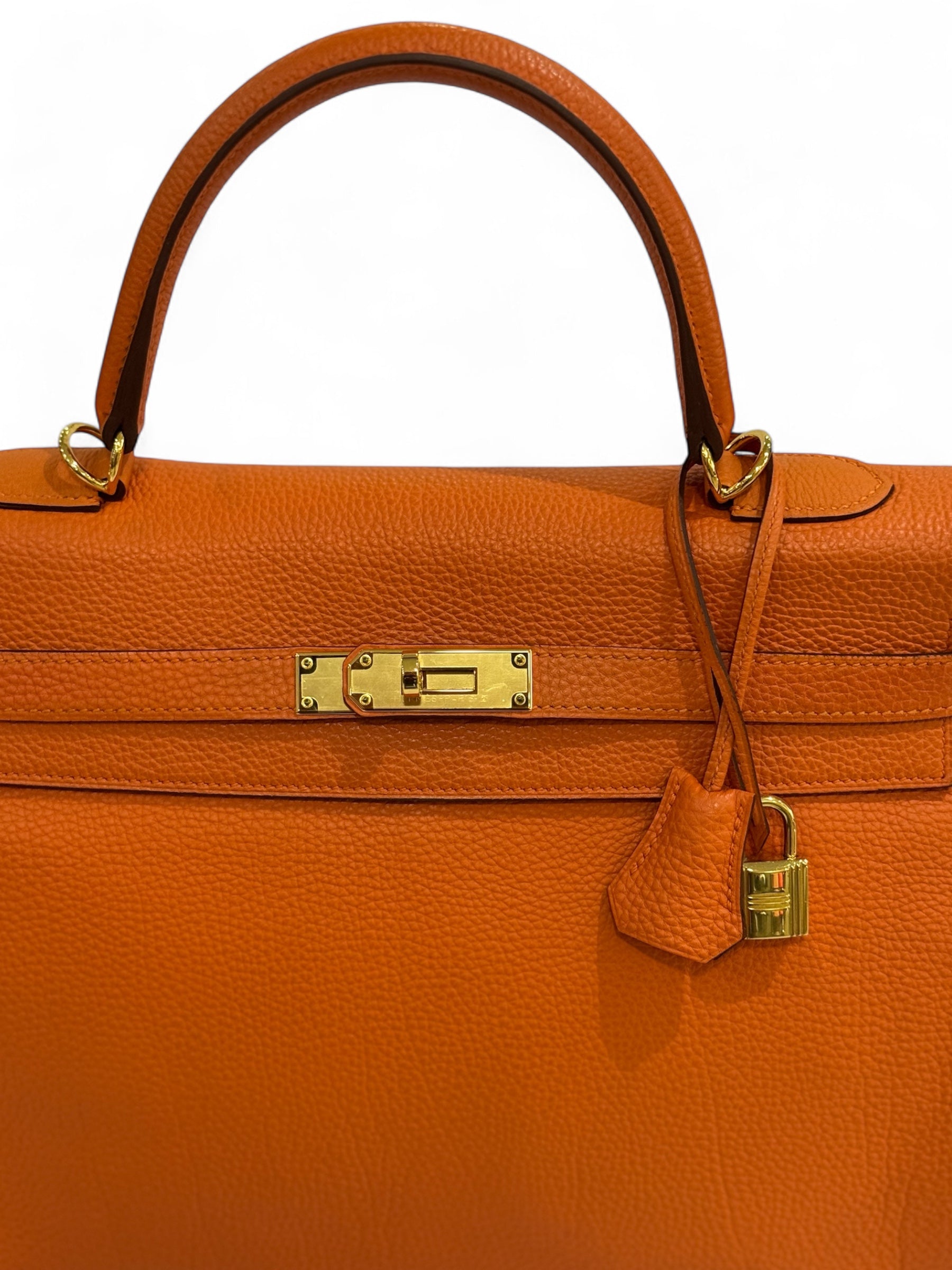 Hermès - Sac Kelly 35 orange