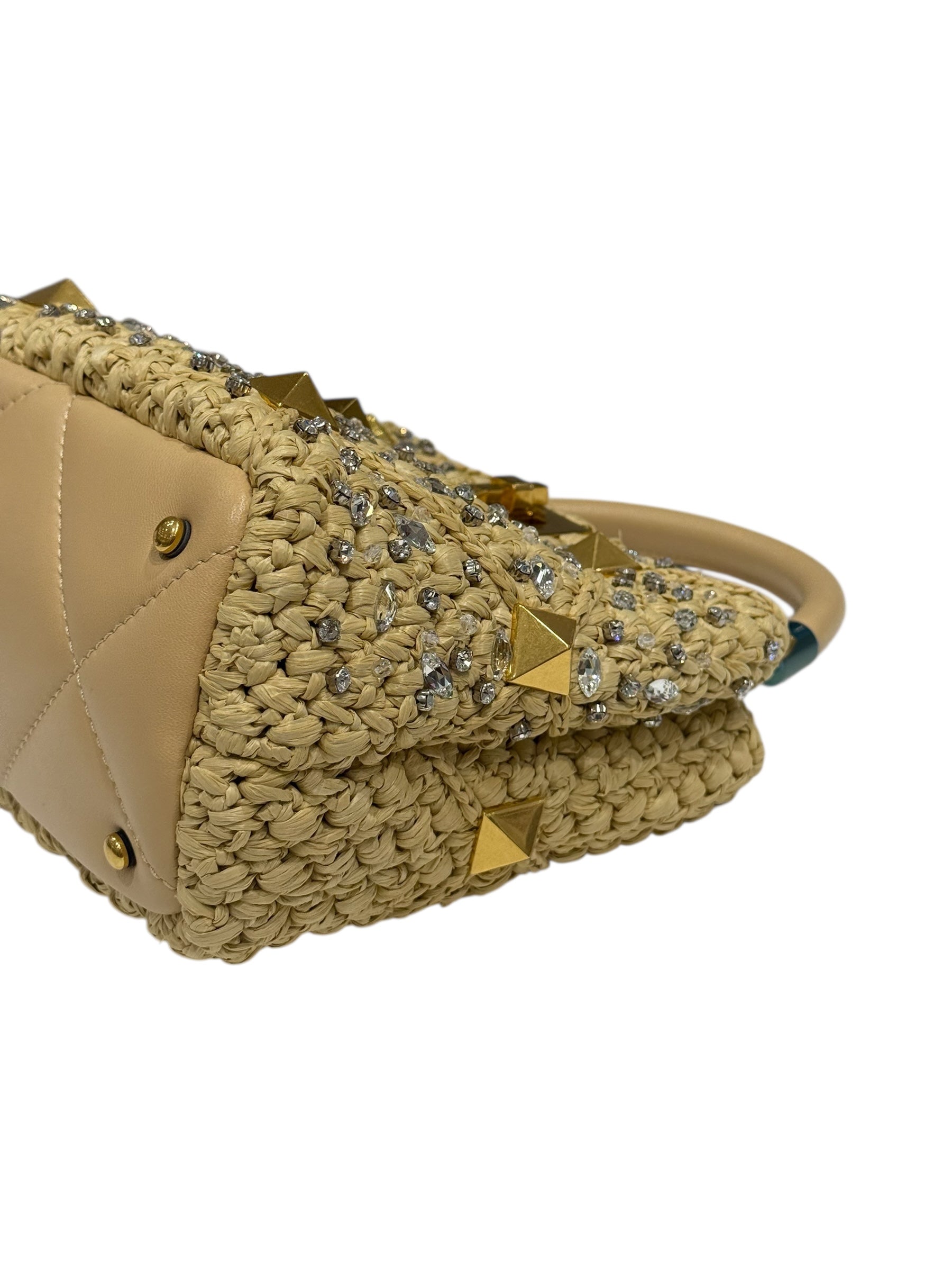 Valentino - Sac Roman Stud Small Crystal Top-Handle