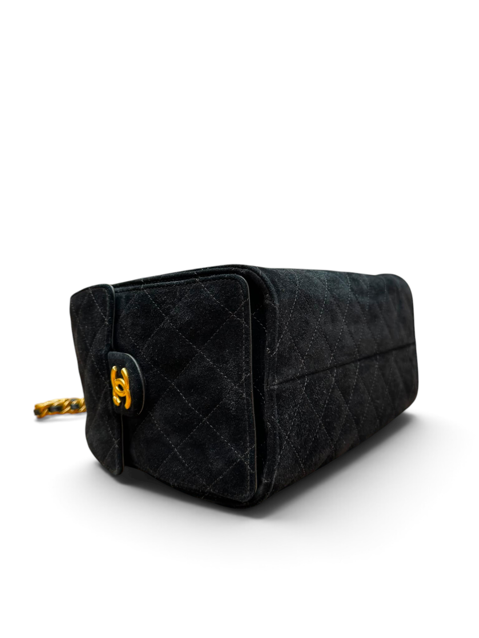 Chanel - Sac 25 MM Suède noir