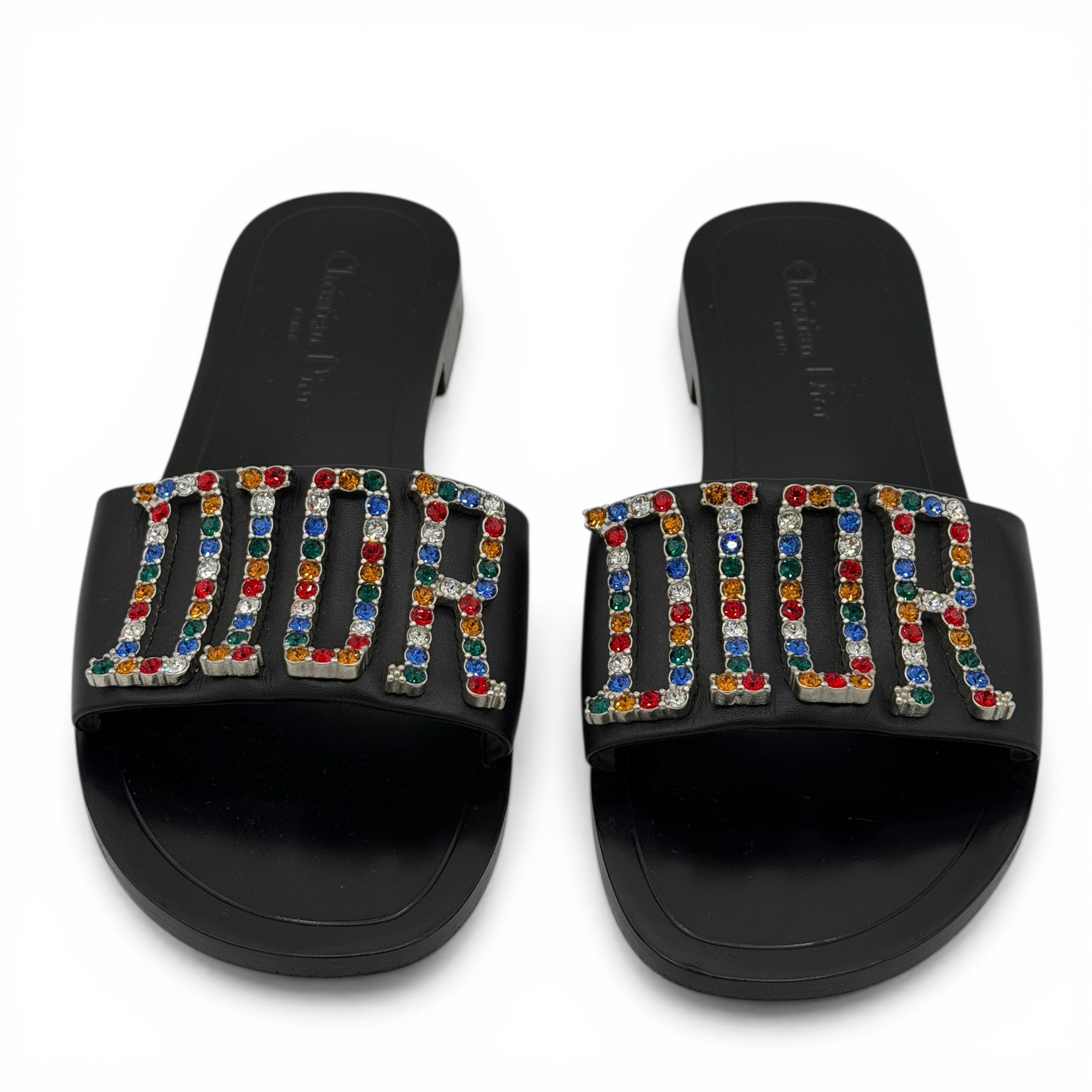 Dior Mules à Strass T.39 | Les Folies d’Eugénie