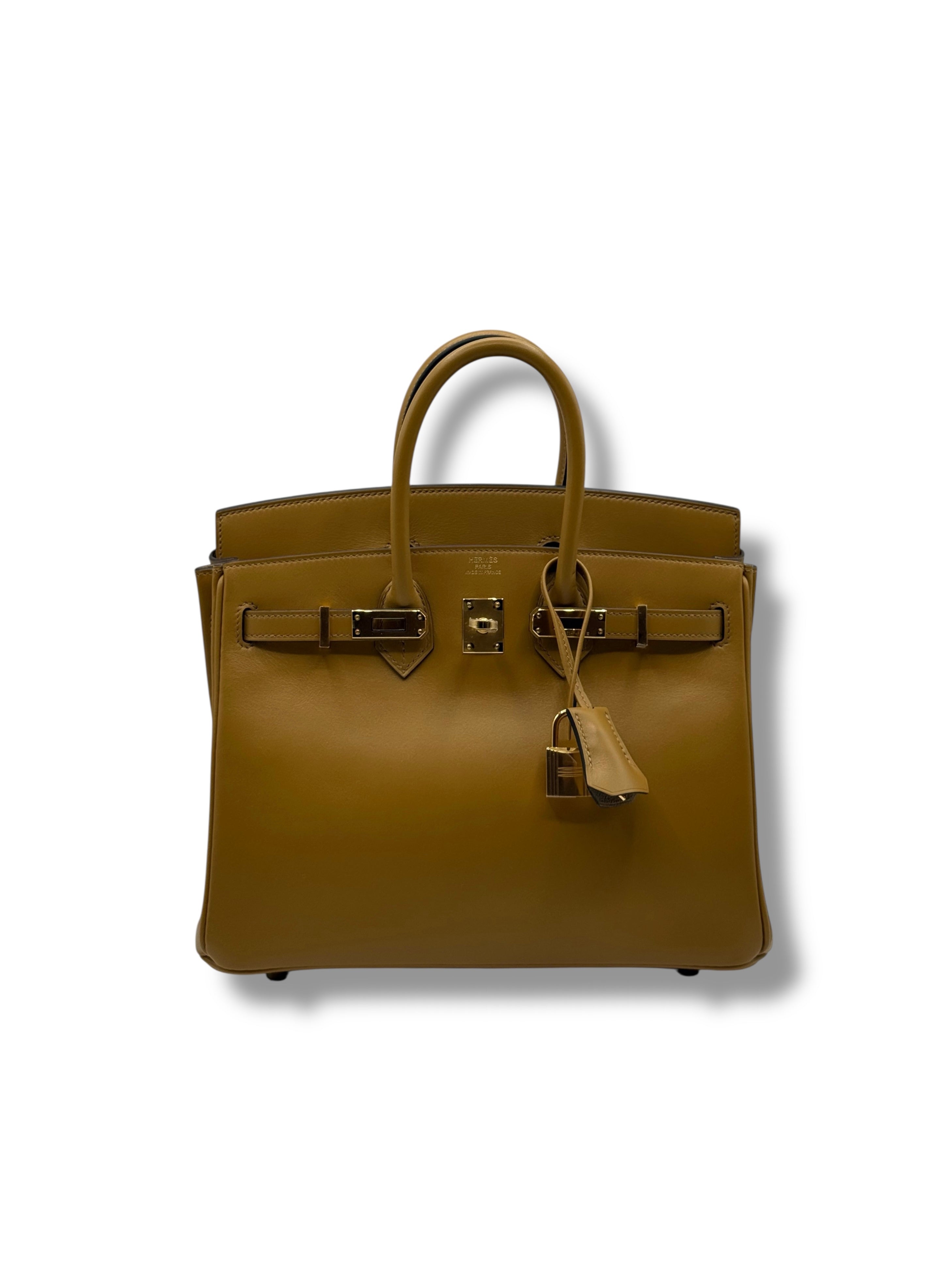 Hermès - Sac Birkin 25 Tadelakt retourné Poussière GHW