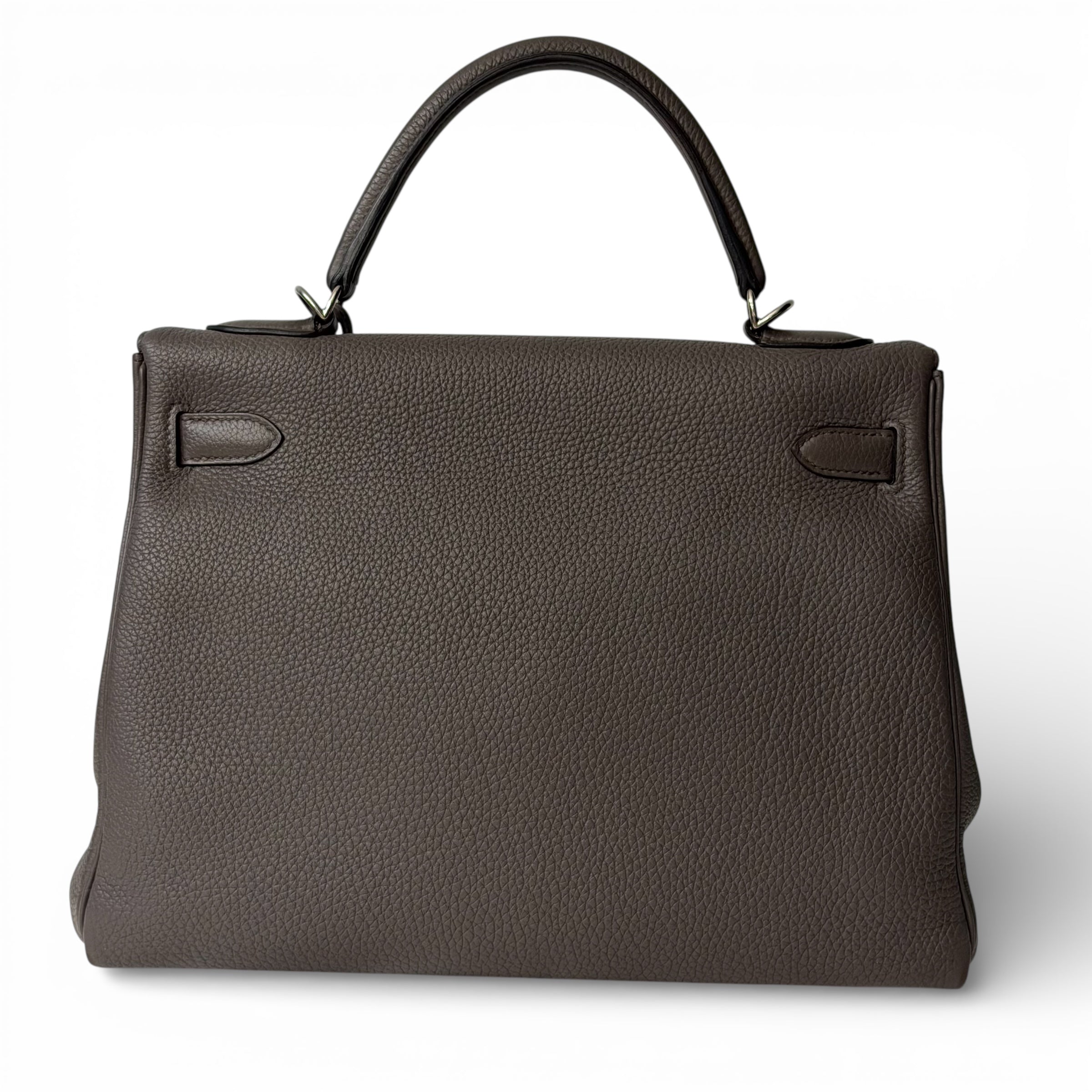 Hermès - Sac Kelly 32 Gris Étain
