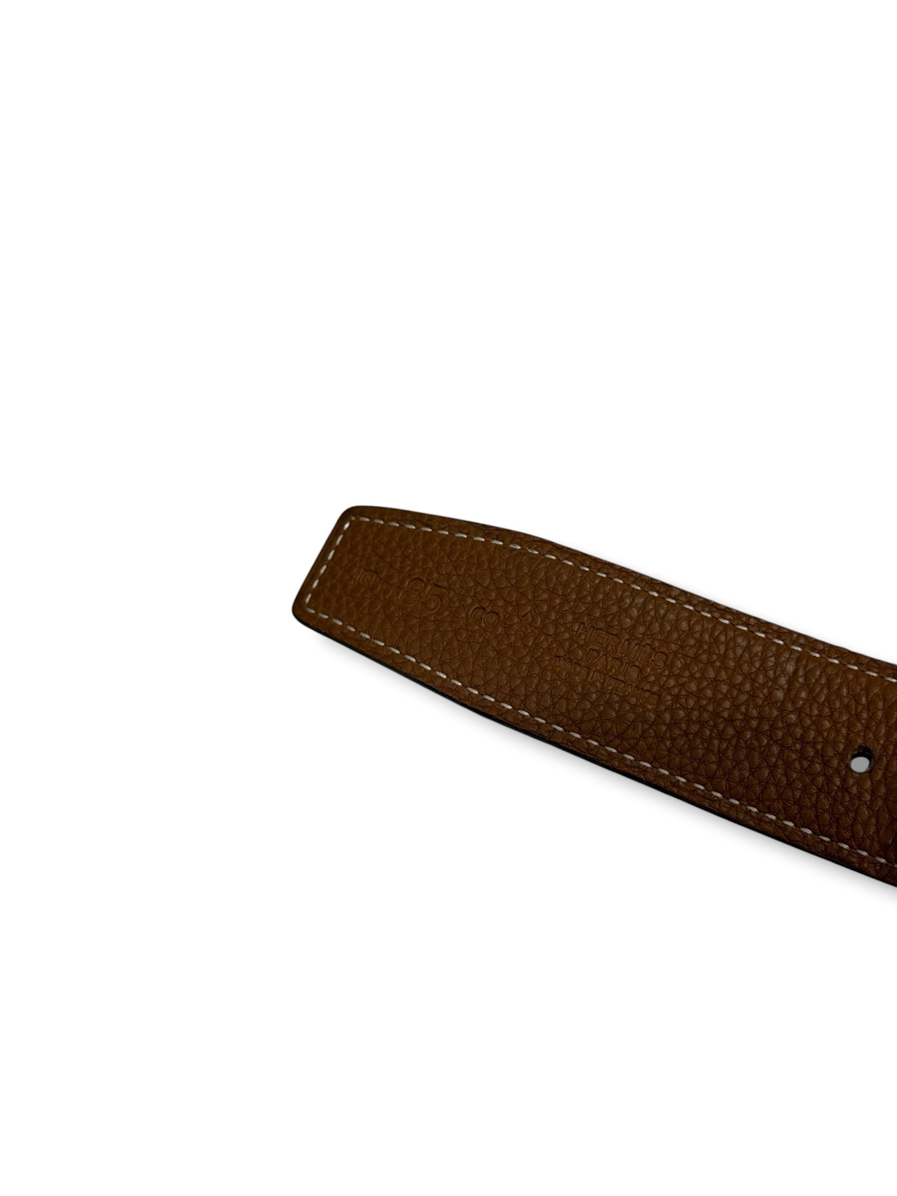 Hermès - Ceinture H édition limitée Noir/Gold T85