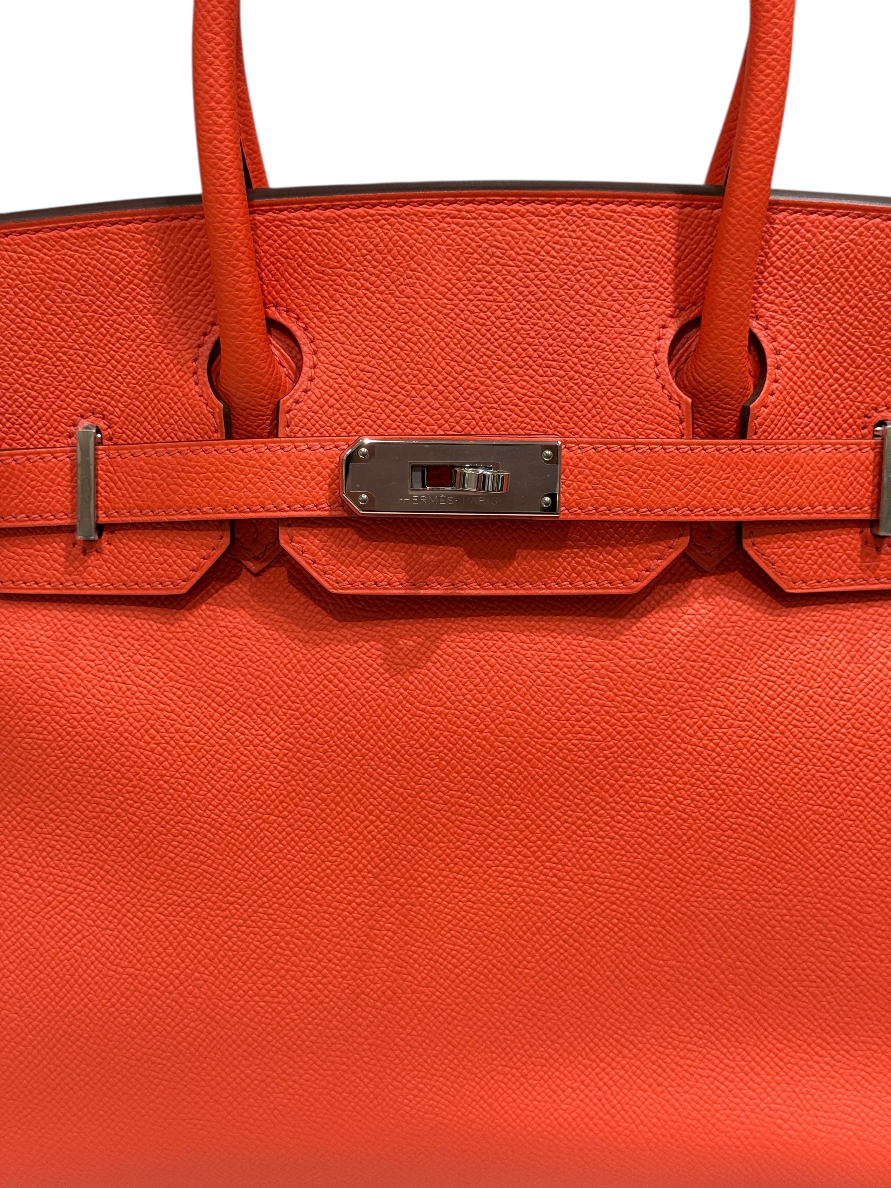 Hermès - Sac Birkin 30 Orange Poppy Epsom