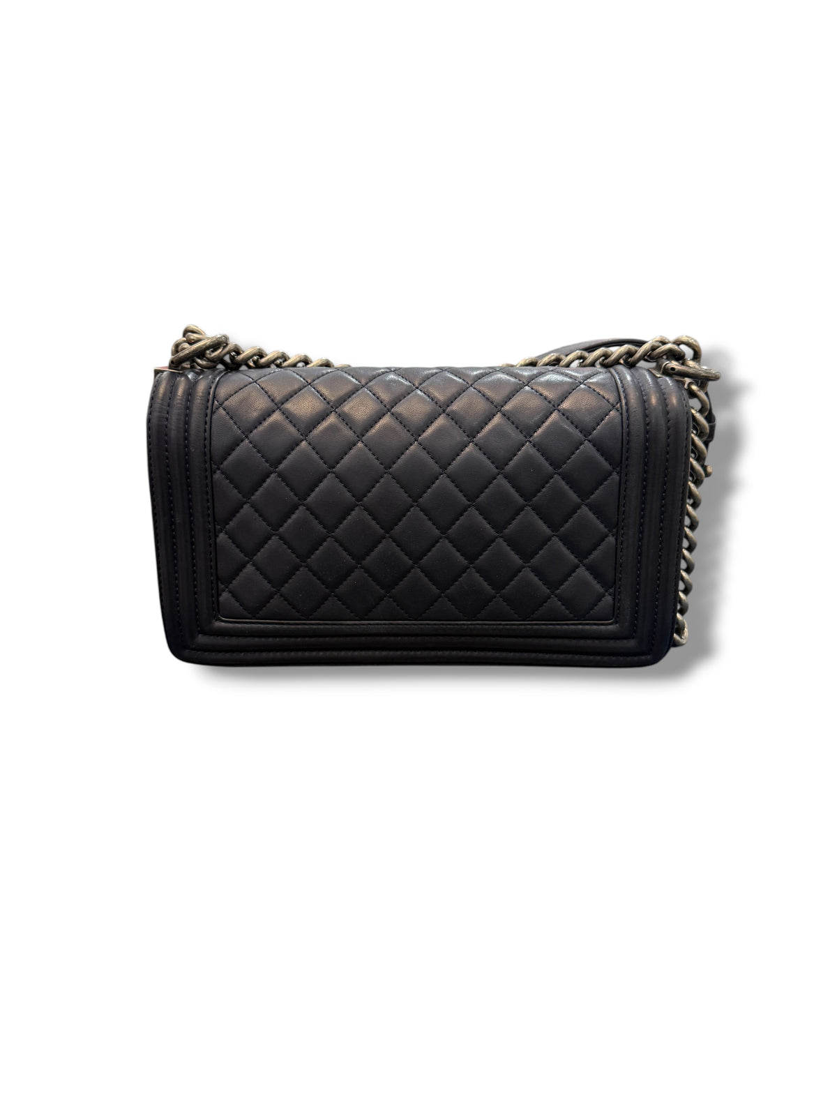 Chanel - Sac Classique Boy bleu marine