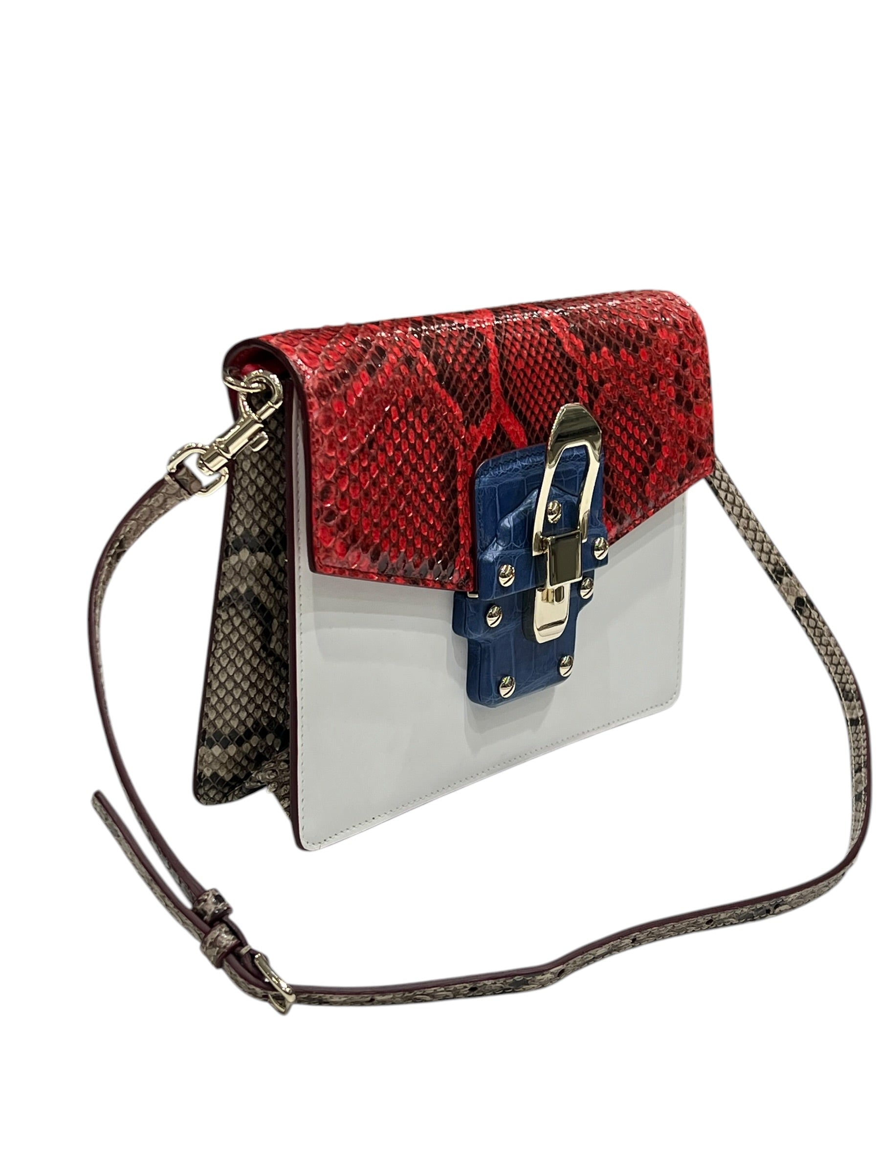 Dolce Gabbana - sac lucia bleu blanc rouge