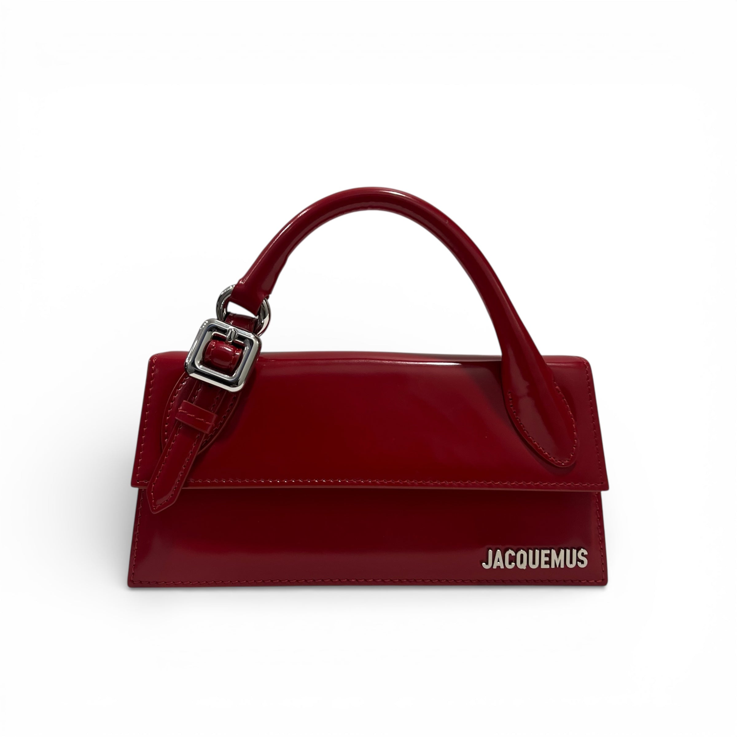 Jacquemus - Sac Chiquito long rouge vernis