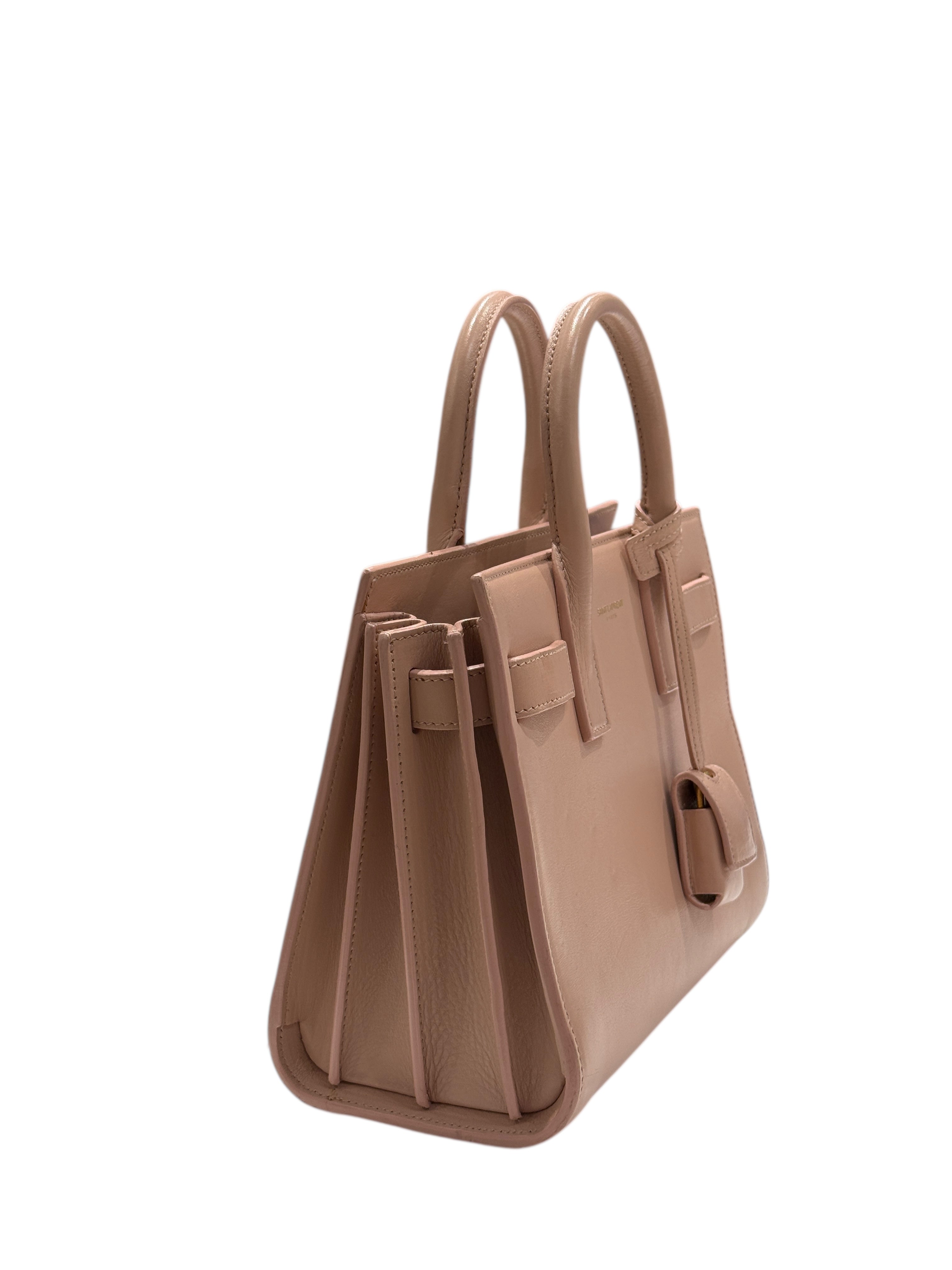 Saint Laurent - Sac de jour nano rose poudré