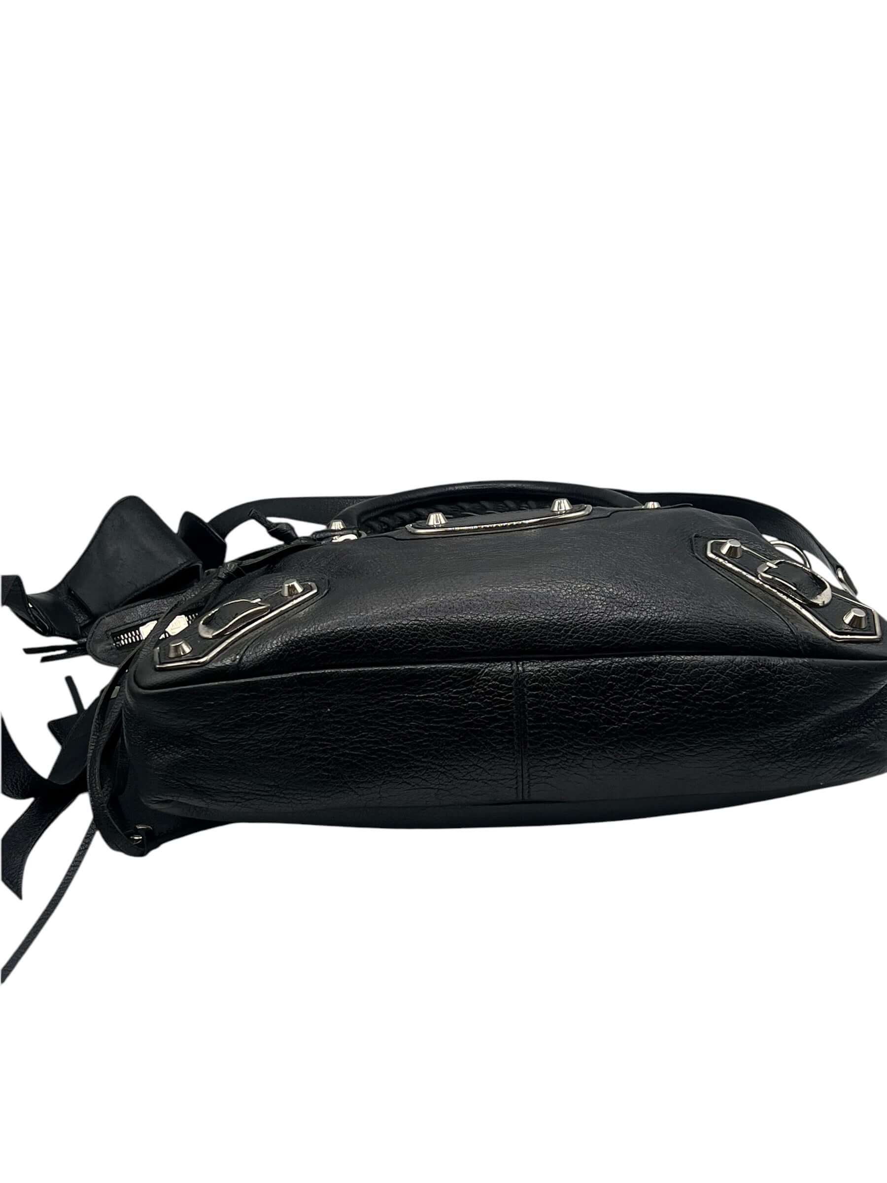 BALENCIAGA - sac city cuir noir