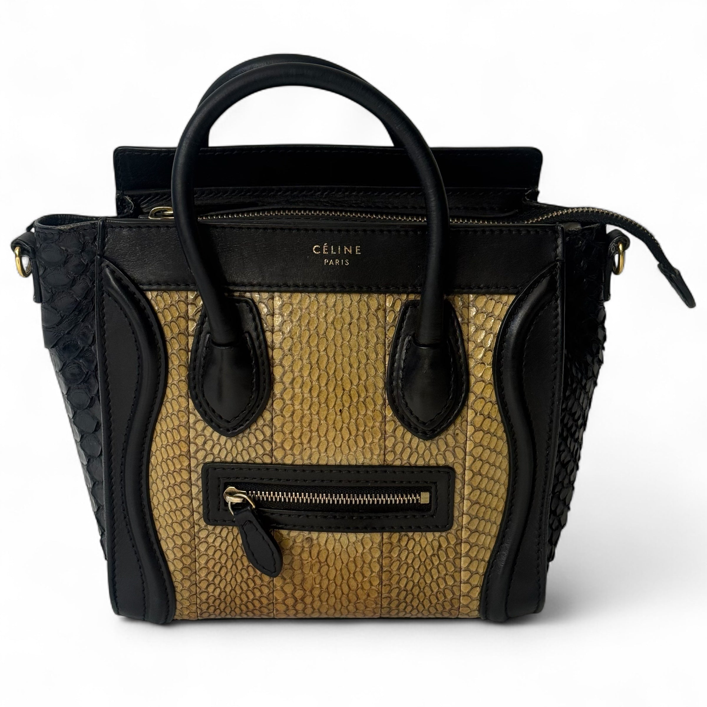Celine - Sac Luggage Python PM