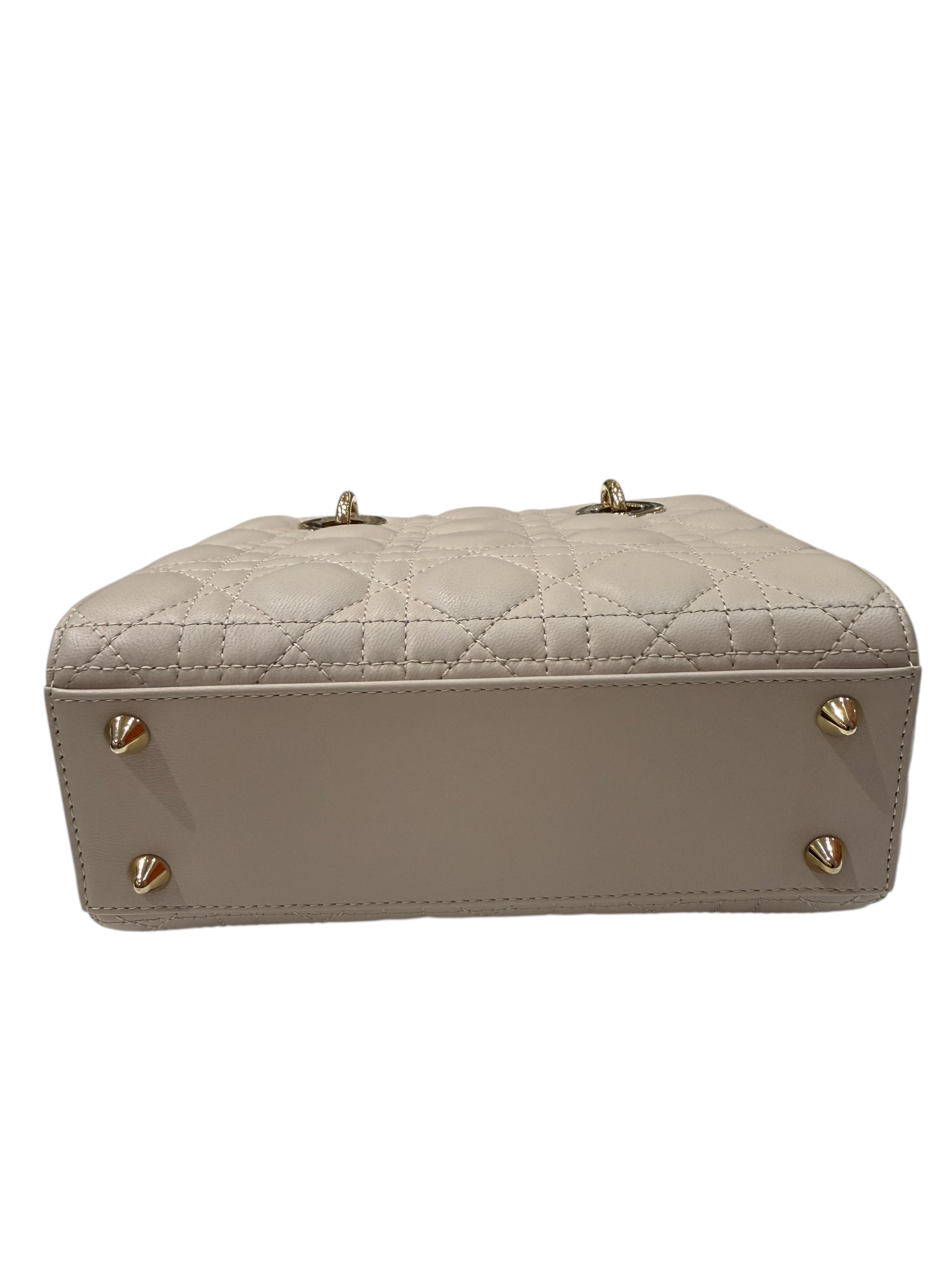 Christian Dior - Sac Lady Dior Small MY ABC beige