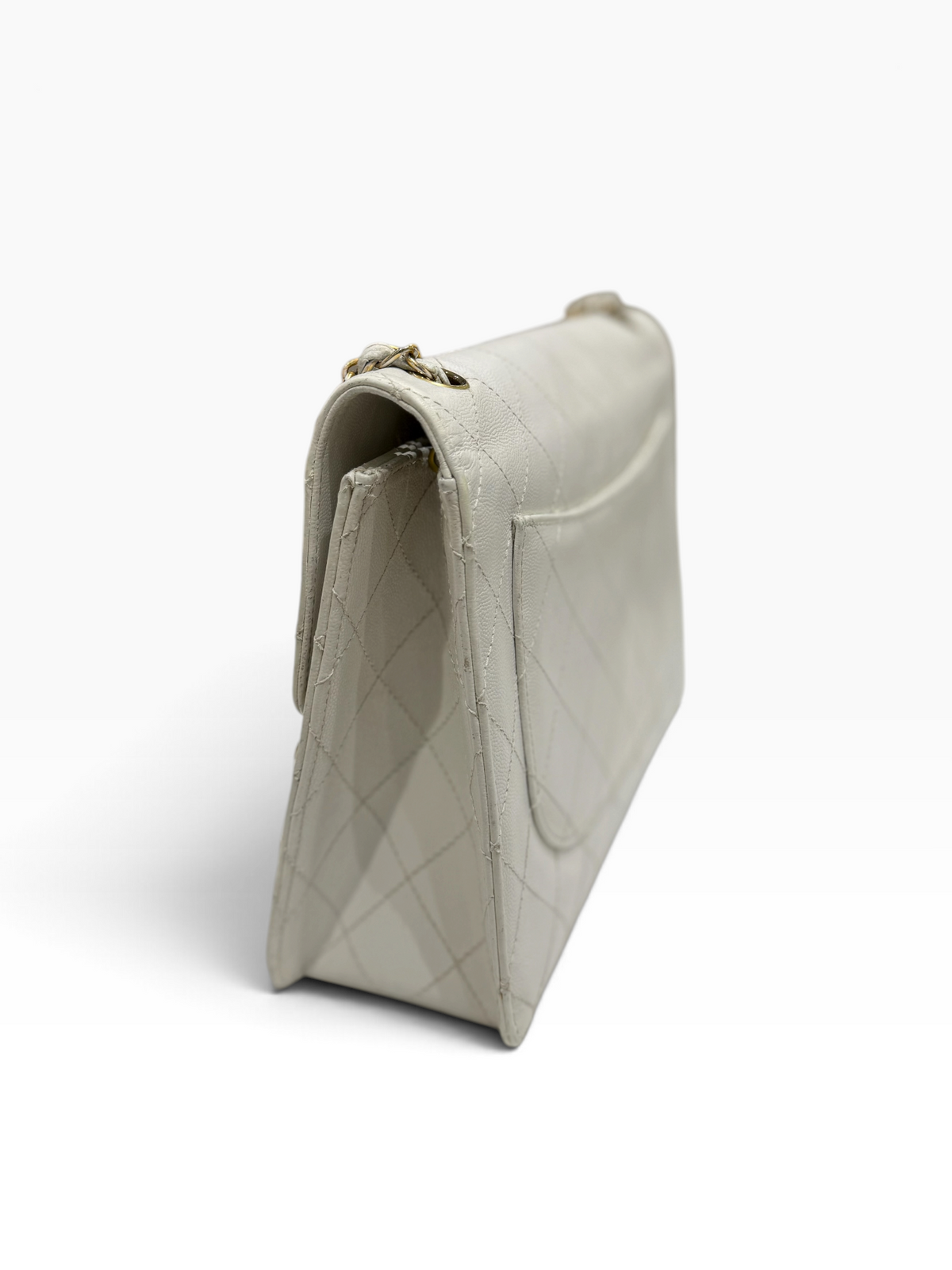 Chanel - Sac Timeless square blanc