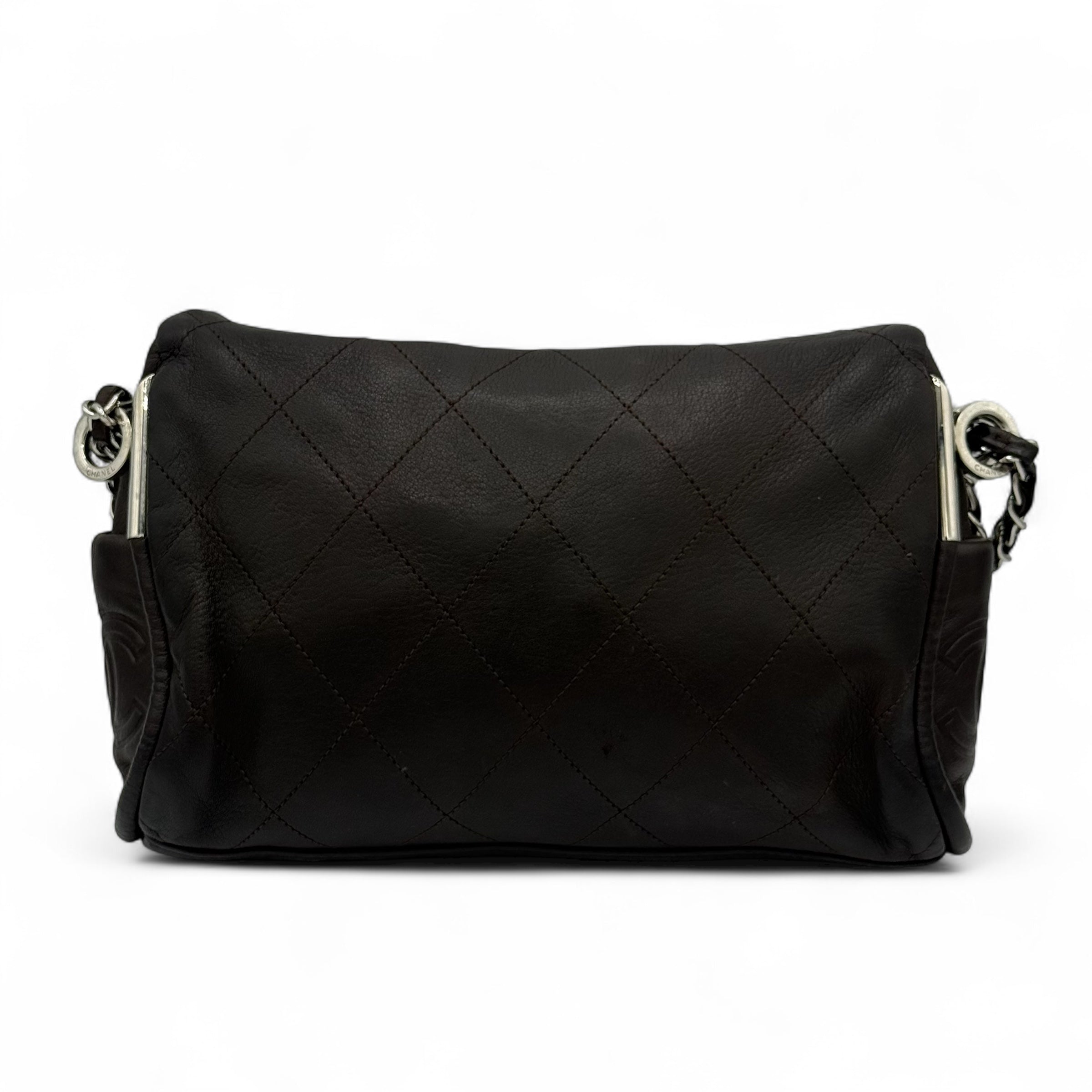 Chanel - Sac à main en cuir marron