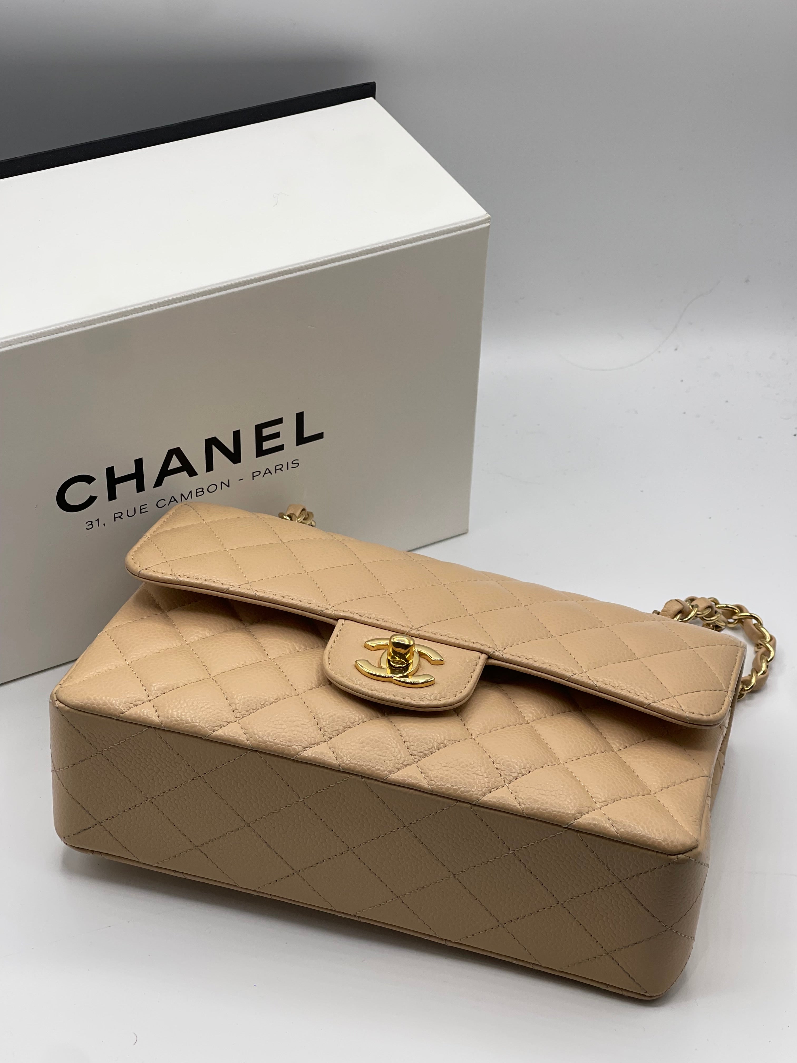 Chanel - Borsa Mini Timeless 23 beige