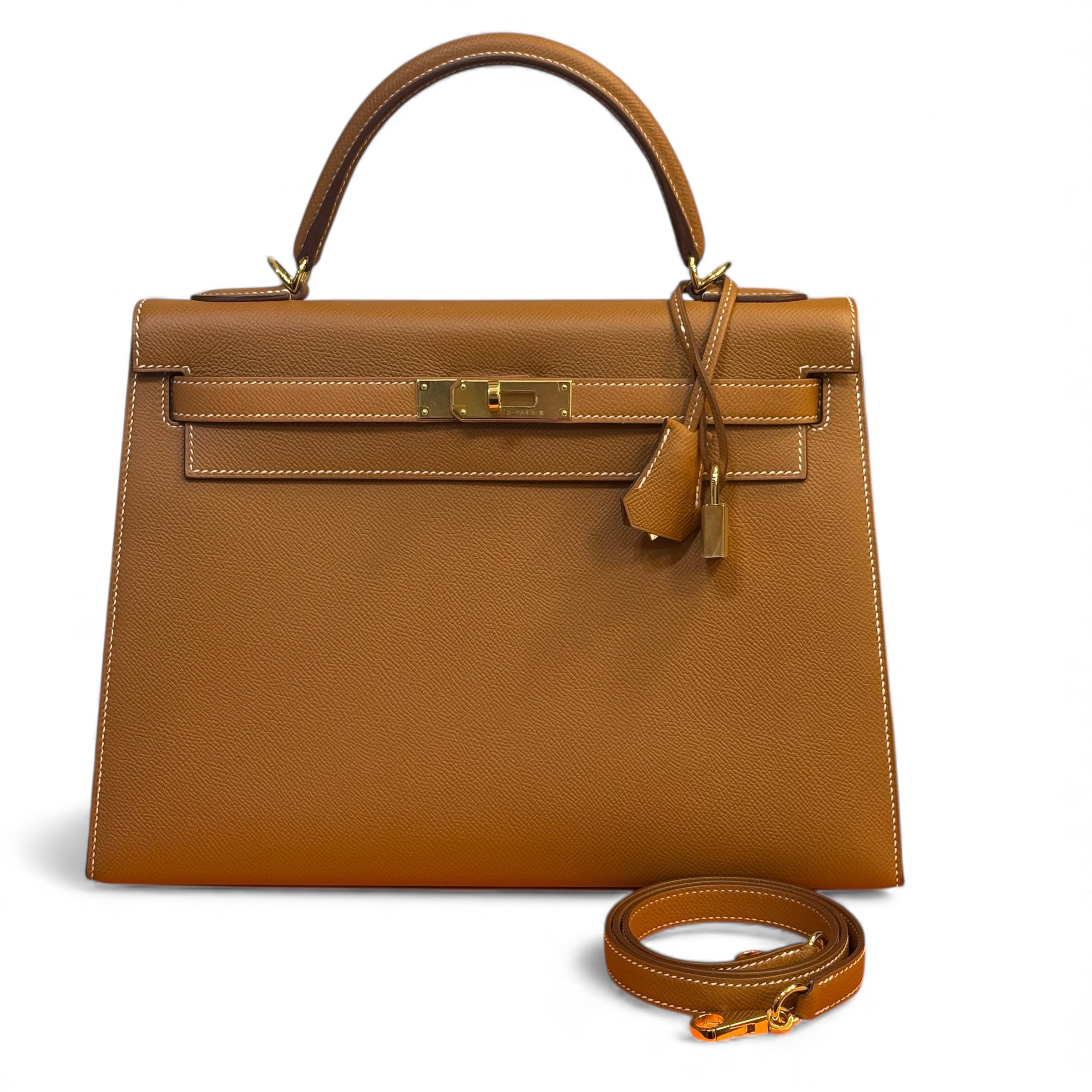 Hermès - Sac Kelly 32 Gold Epsom