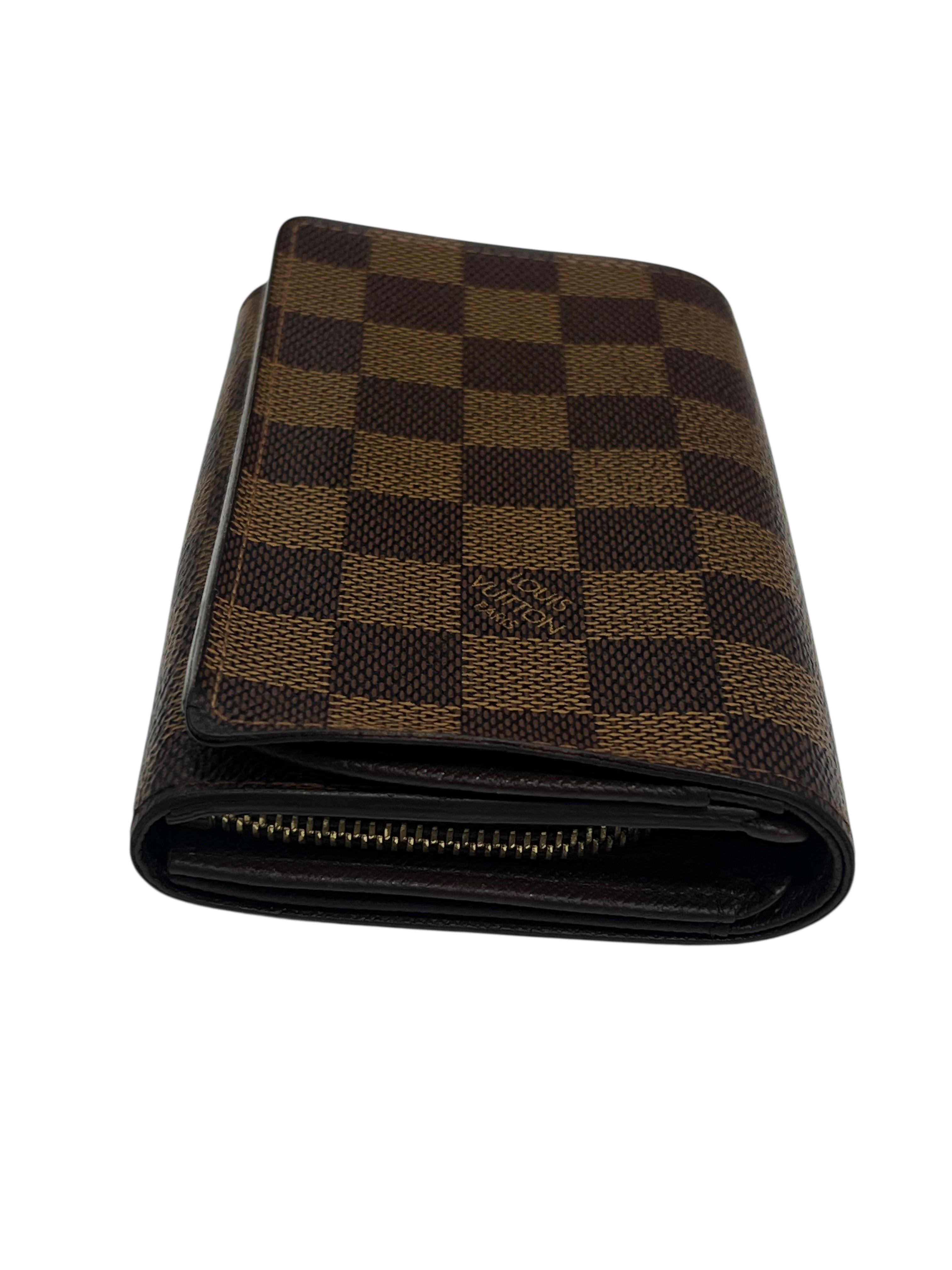 Louis Vuitton - portefeuille Alexandra toile damier ébène