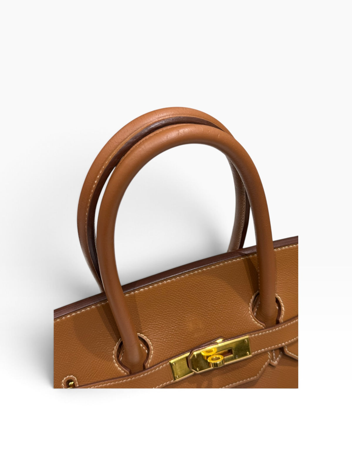 Hermès - Birkin 35 vintage Courchevel leather, natural, GHW