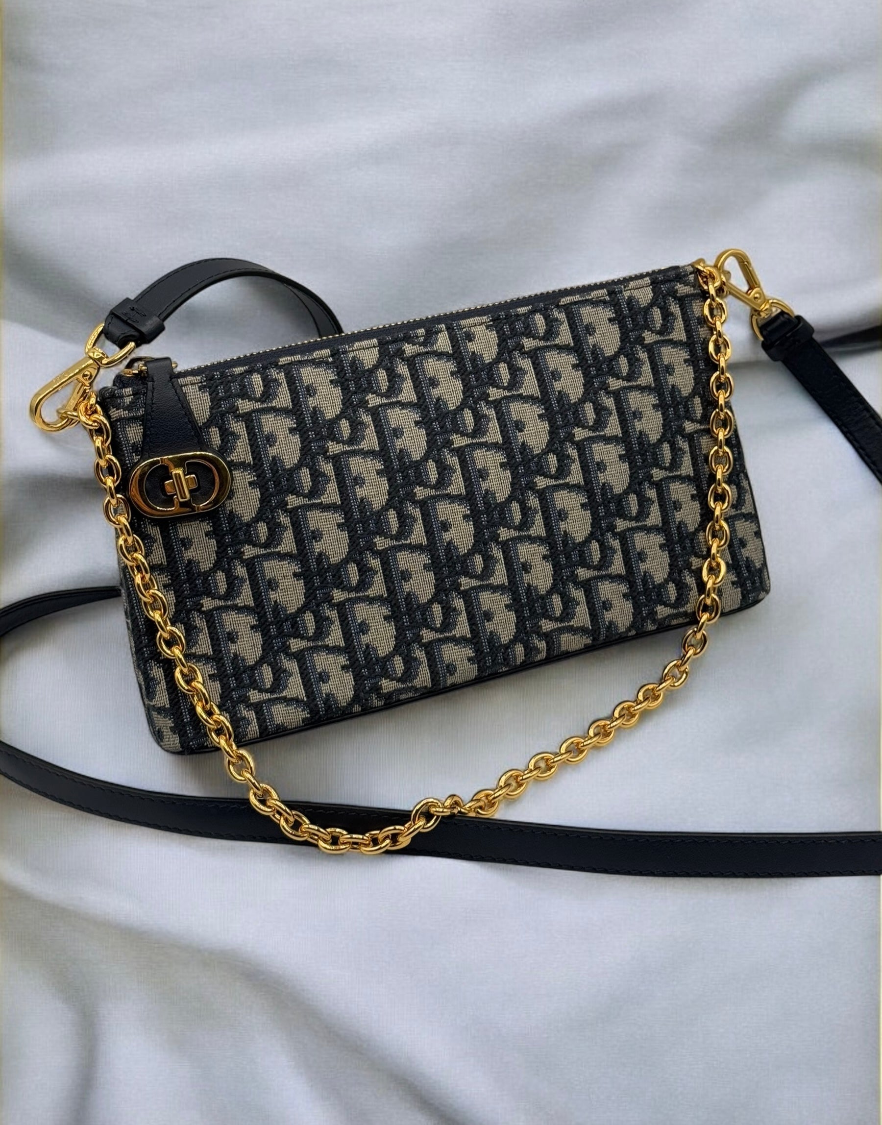 Dior - Sac mini DUO my Dior oblique