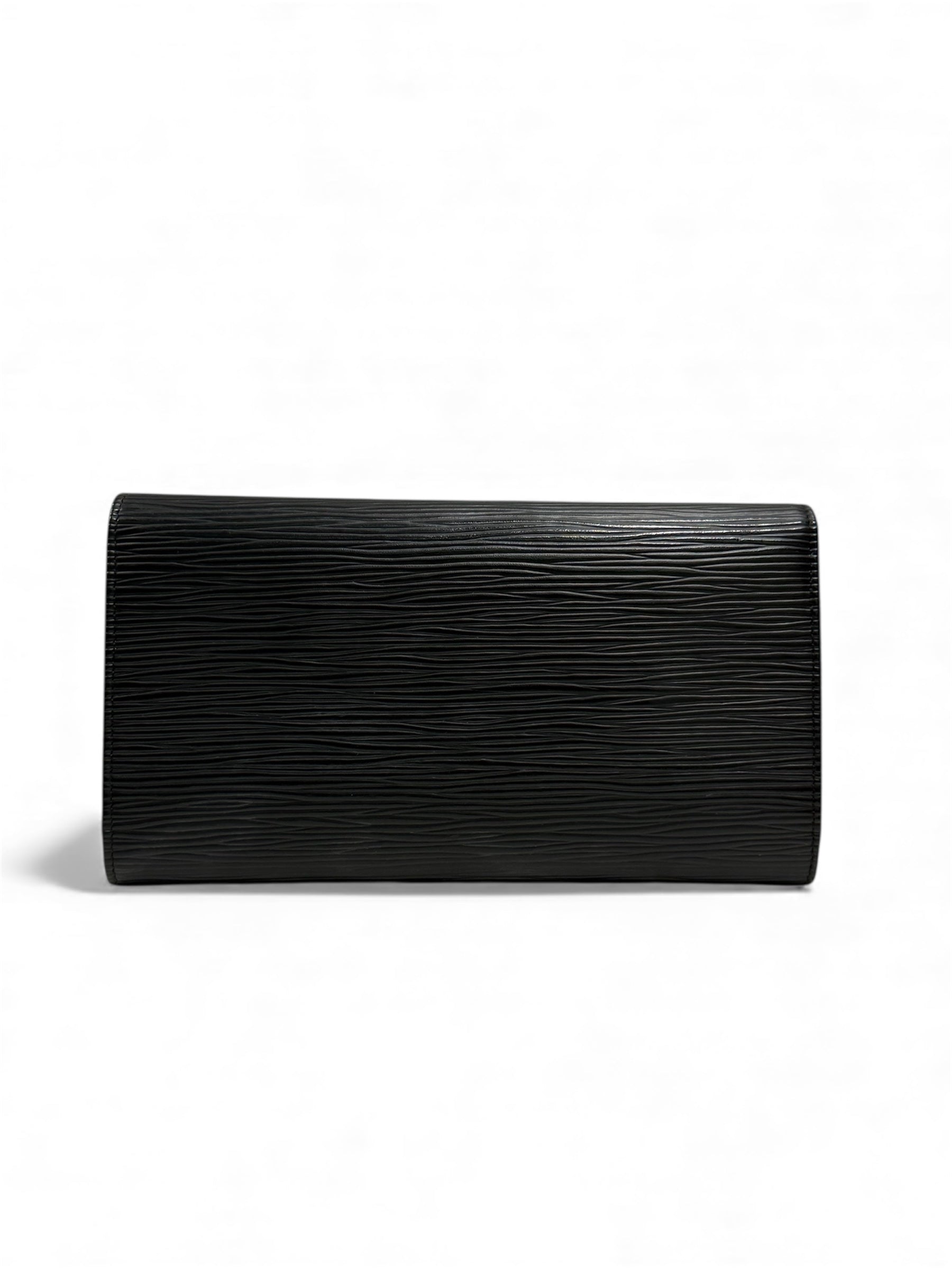 Louis Vuitton - Portefeuille cuir épi noir