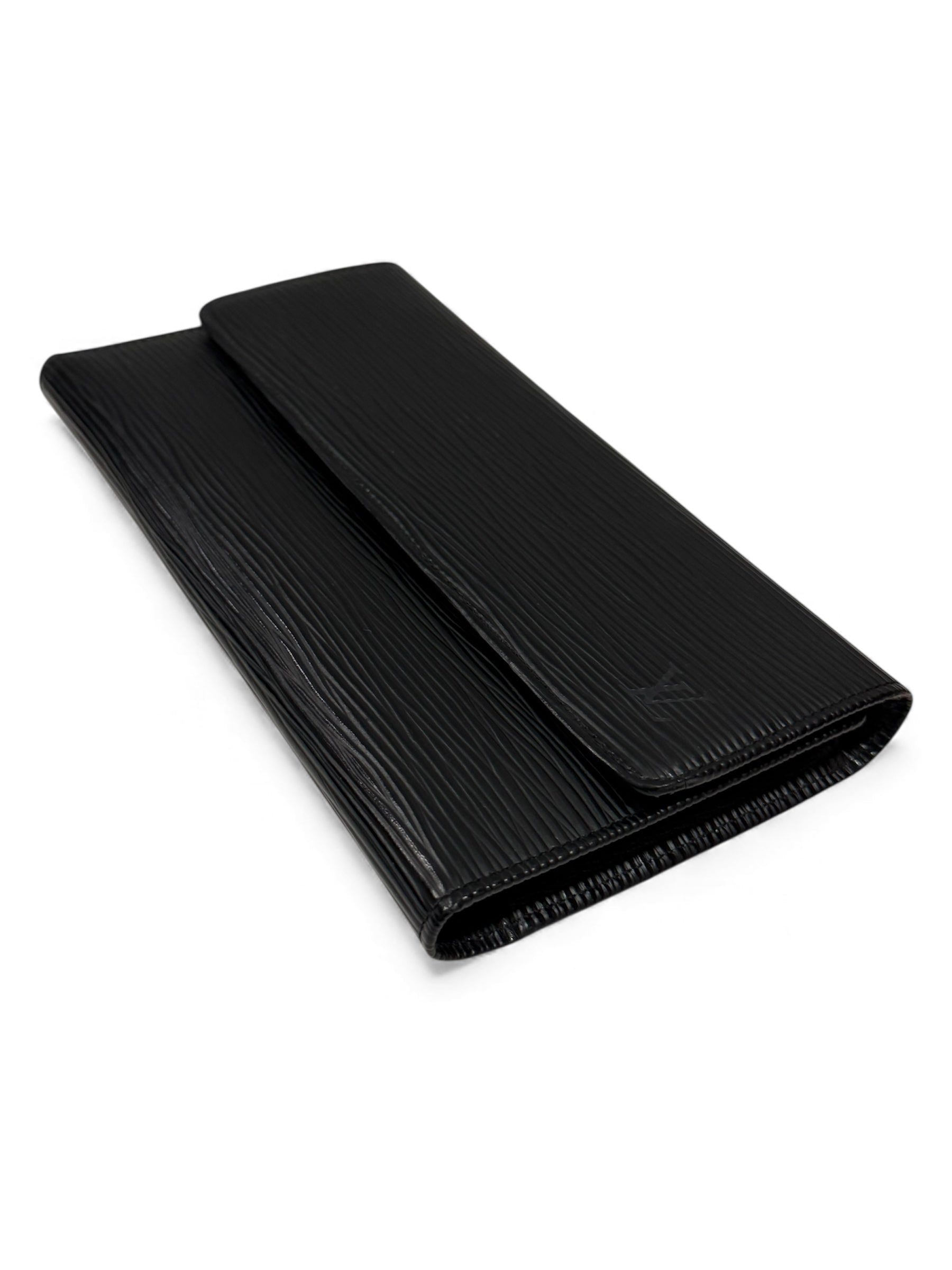 Louis Vuitton - Portefeuille cuir épi noir