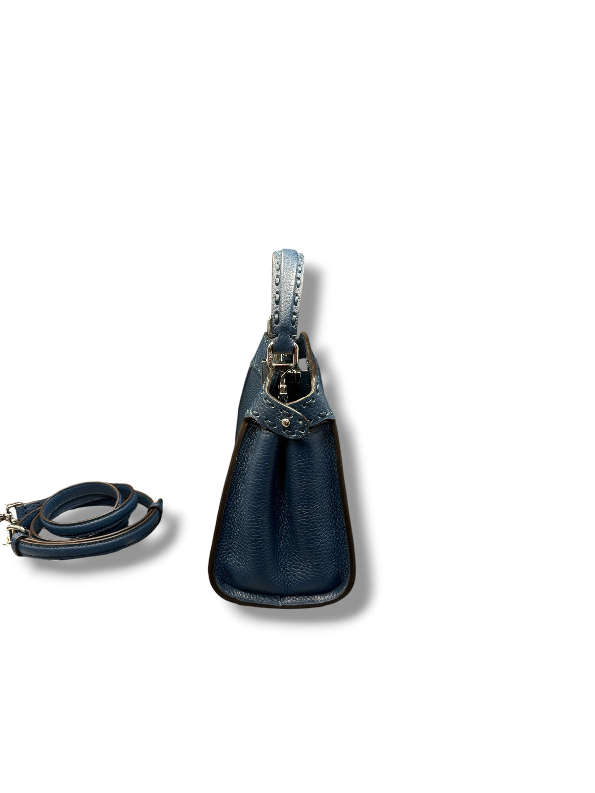 Fendi - Navy Peekaboo ISeeU Selleria bag