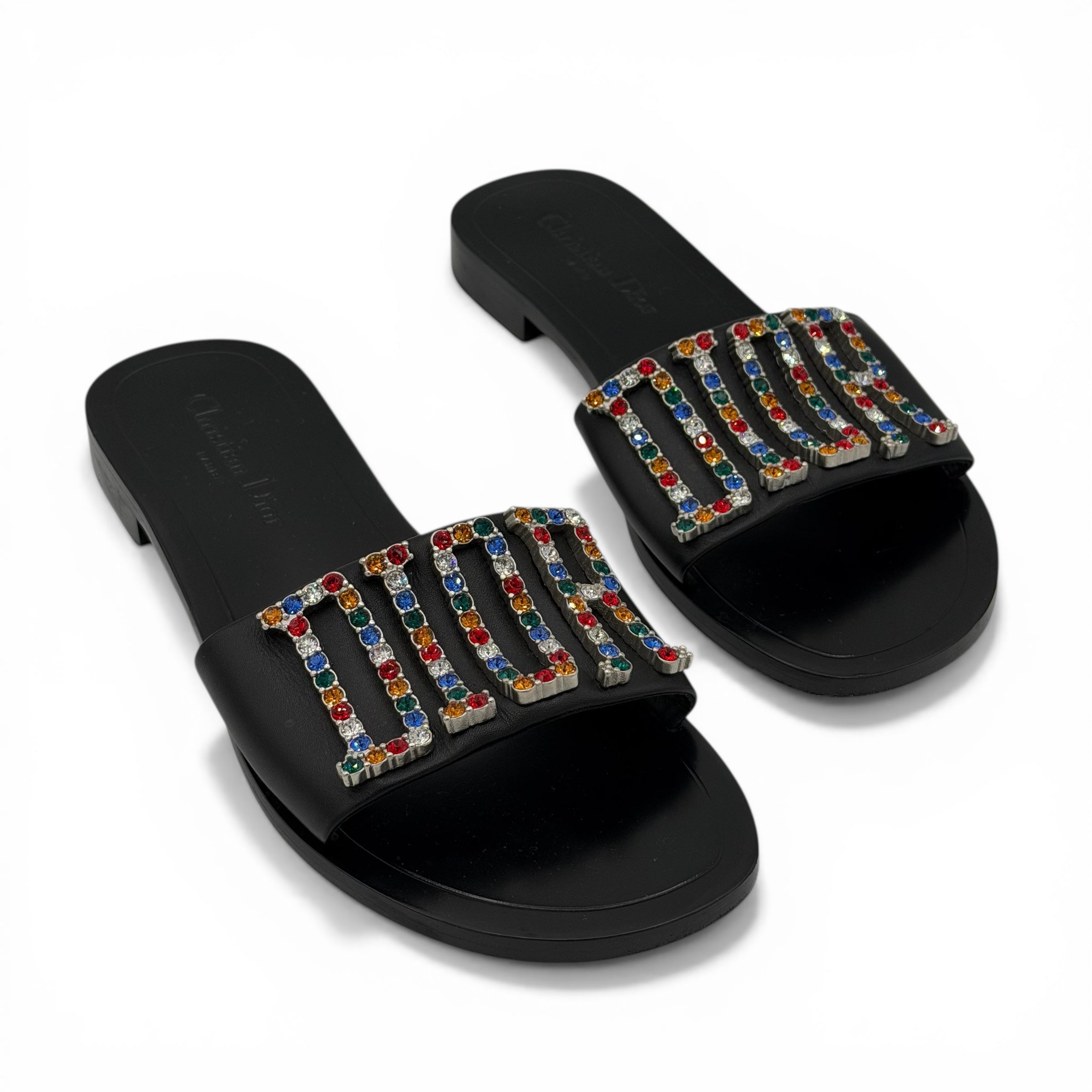 Dior Mules à Strass T.39 | Les Folies d’Eugénie