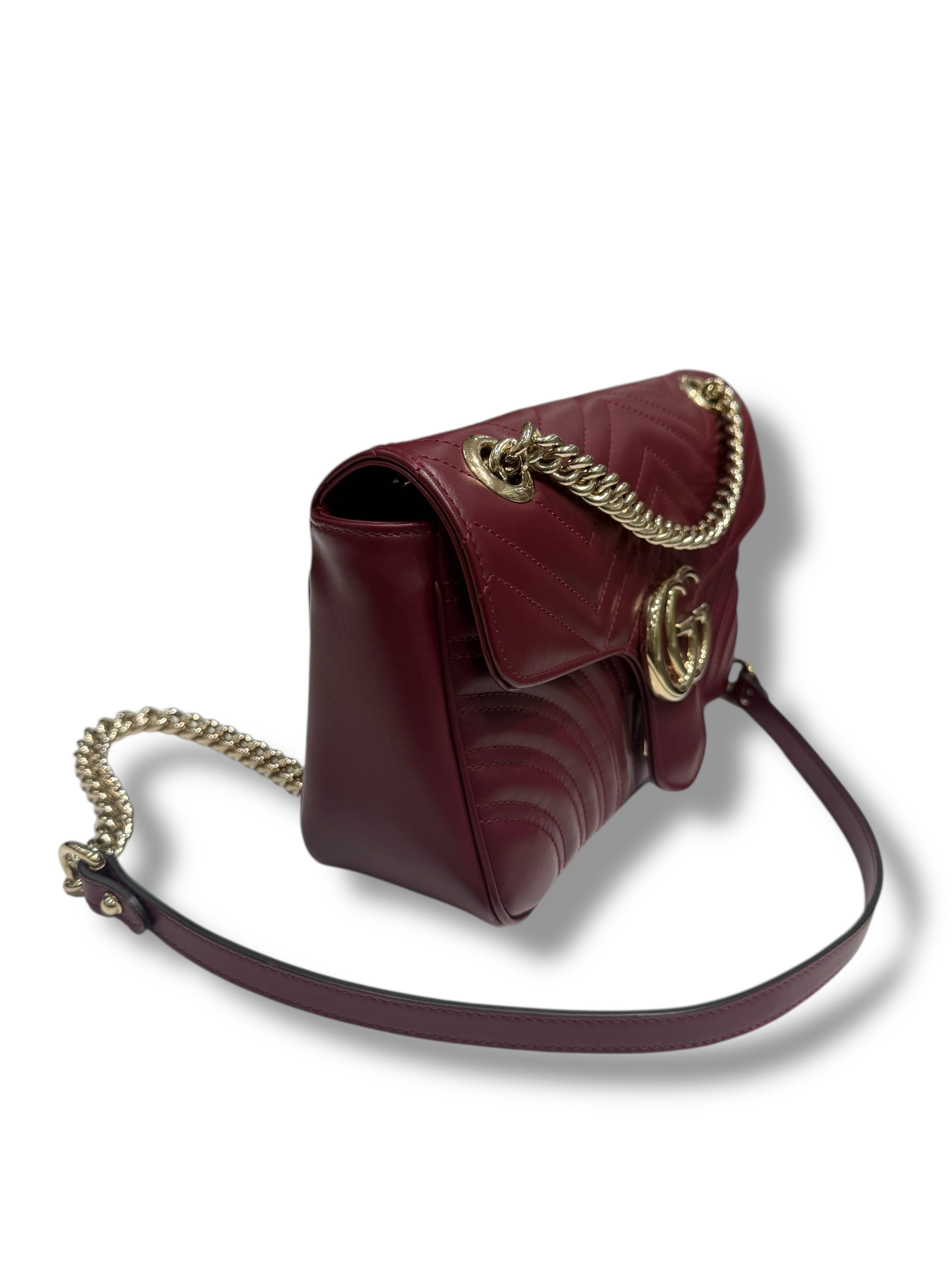 Gucci - Sac GG Marmont MM Bordeaux